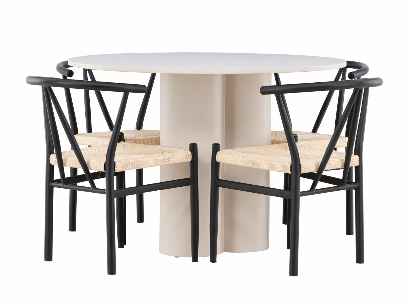 Dining set Dallas 4688 (Black + Beige)