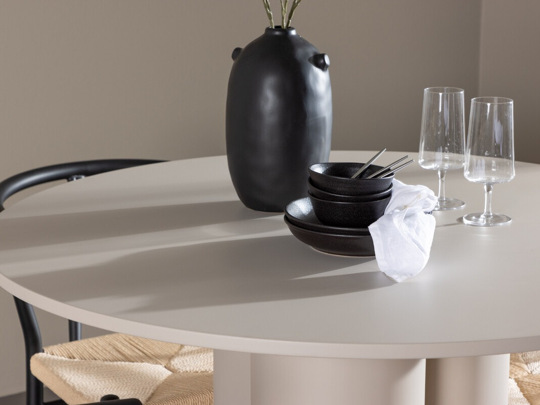 Dining set Dallas 4688 (Black + Beige)