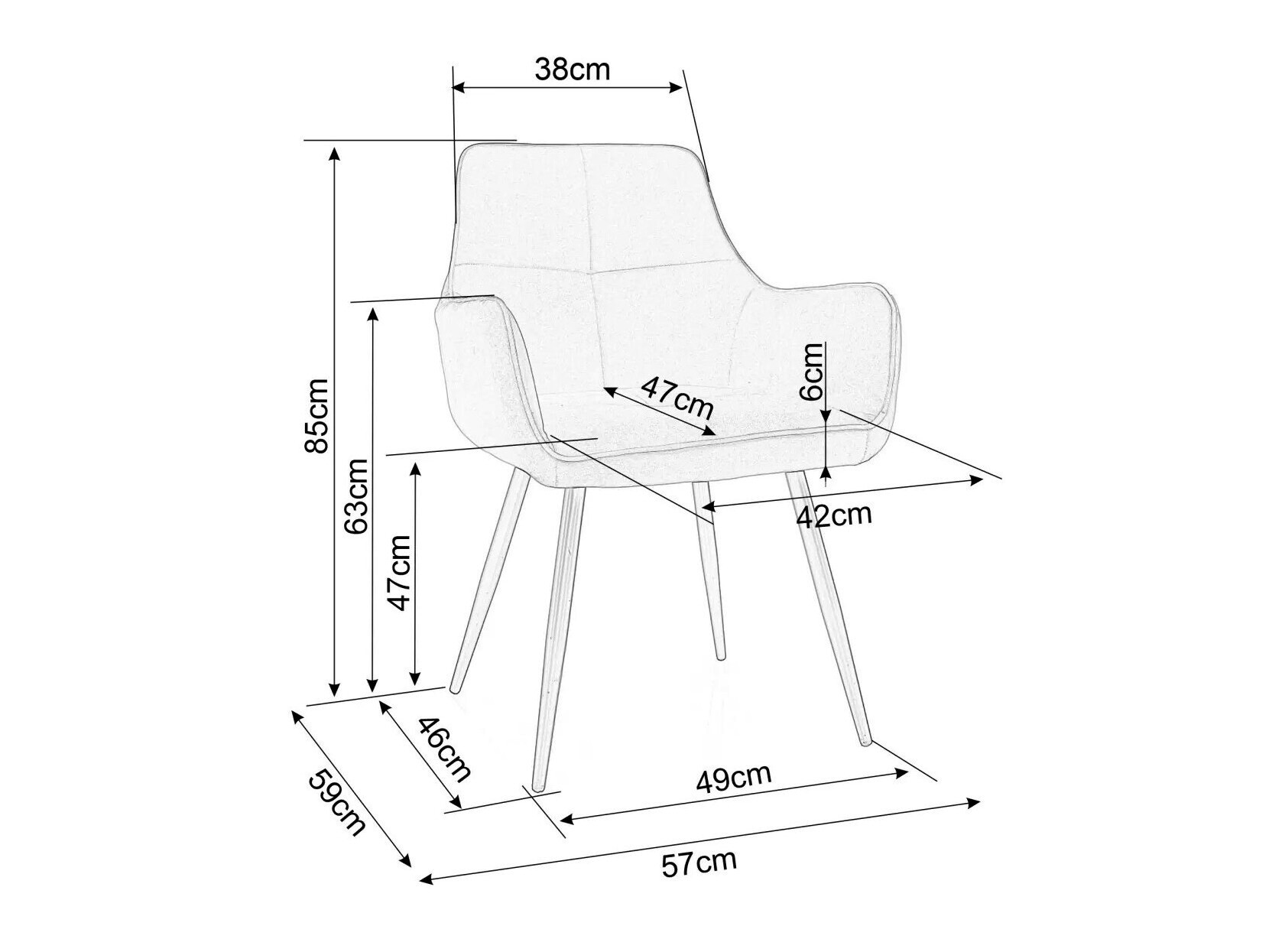 Chair Detroit 666 (Grey)
