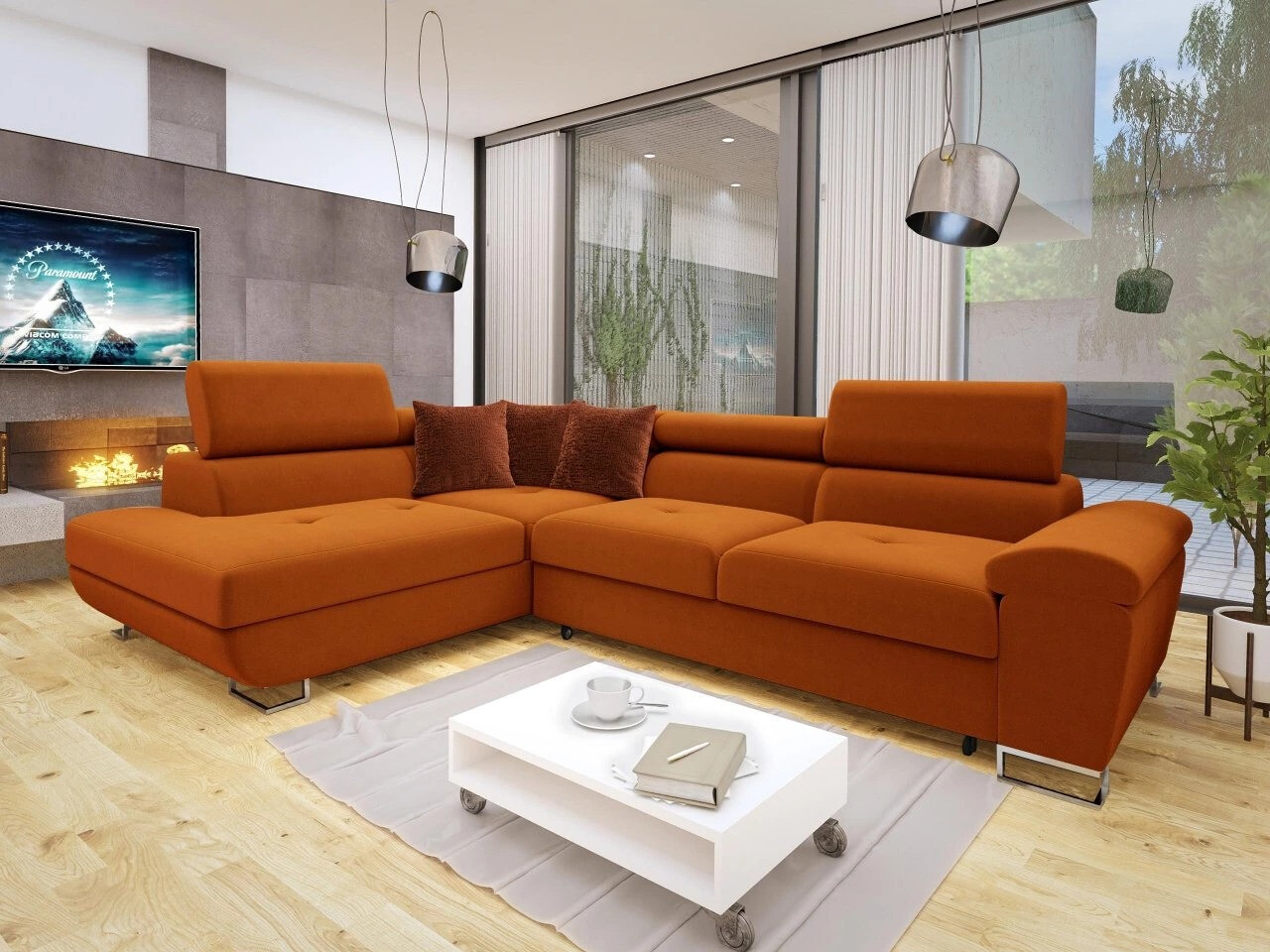 Corner sofa Comfivo 290 (Otusso 16 + Velvetto 12)