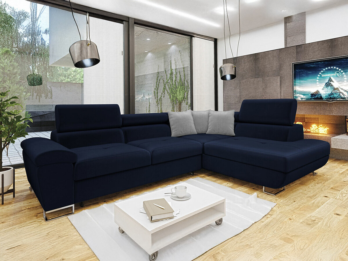 Corner sofa Comfivo Ruta II (Magic Velvet 2216 + Magic Velvet 2240)