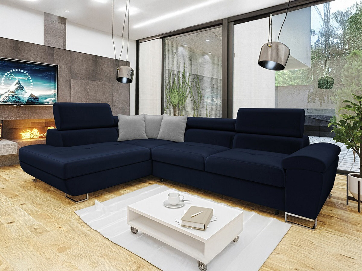 Corner sofa Comfivo Ruta II (Magic Velvet 2216 + Magic Velvet 2240)