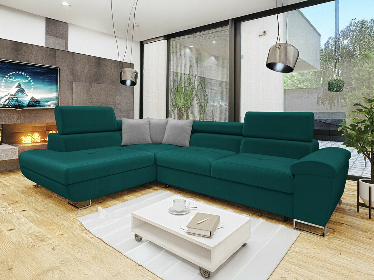 Corner sofa Comfivo Ruta II (Magic Velvet 2221 + Magic Velvet 2240)