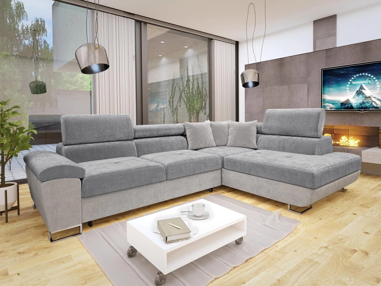 Corner sofa Comfivo Ruta VII (Rinaldi 15 + Rinaldi 13)