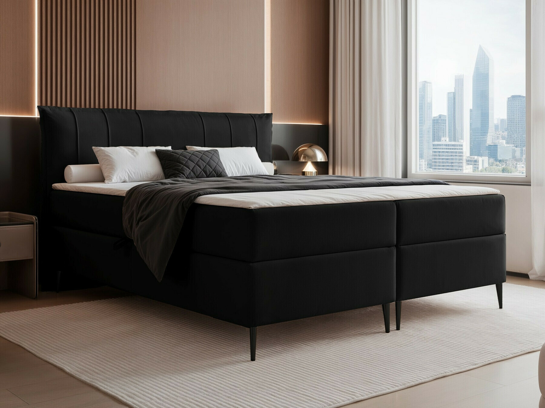 Continental bed Martinez 105 (Magic Velvet 2219)