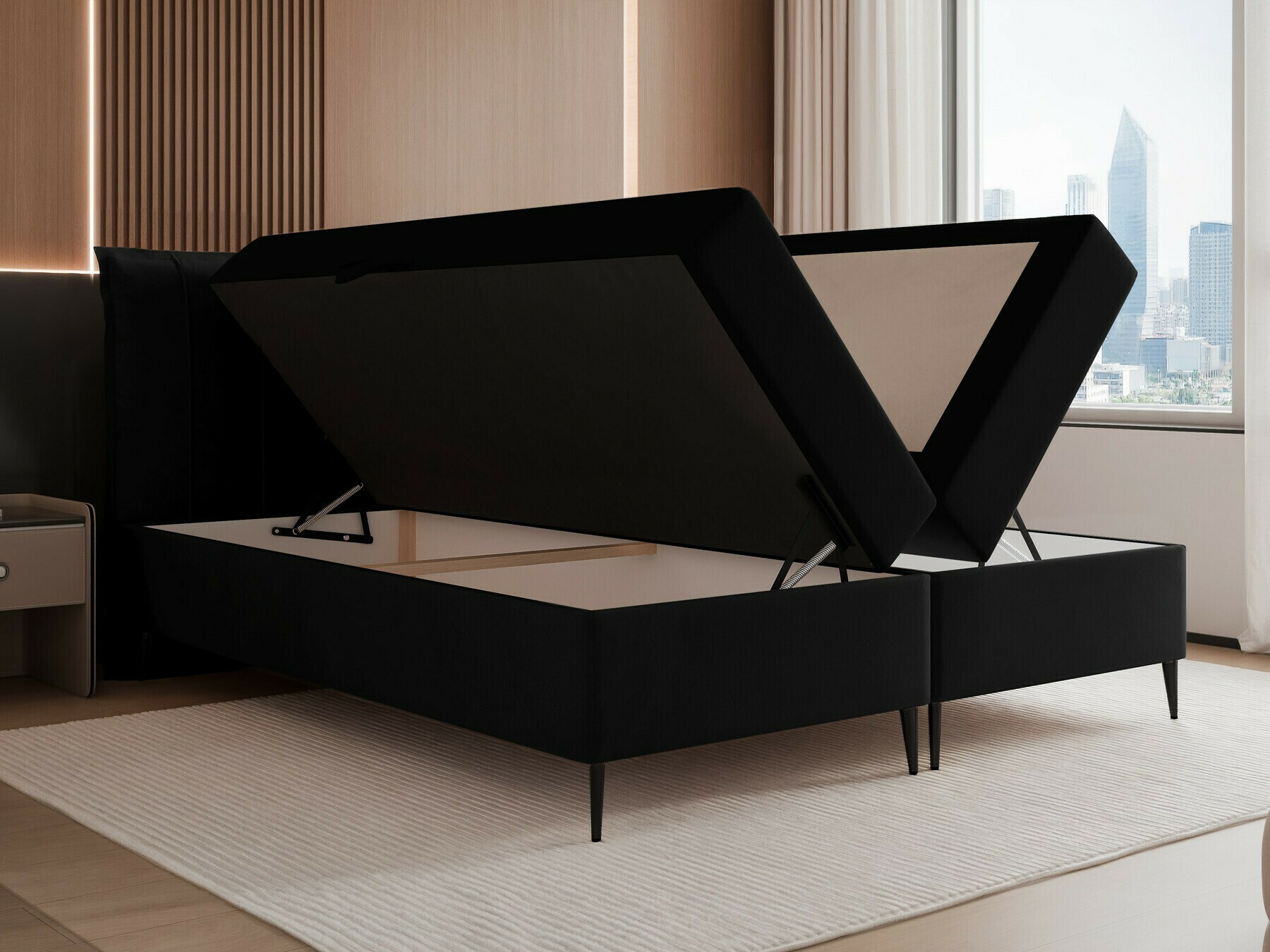 Continental bed Martinez 105 (Magic Velvet 2219)