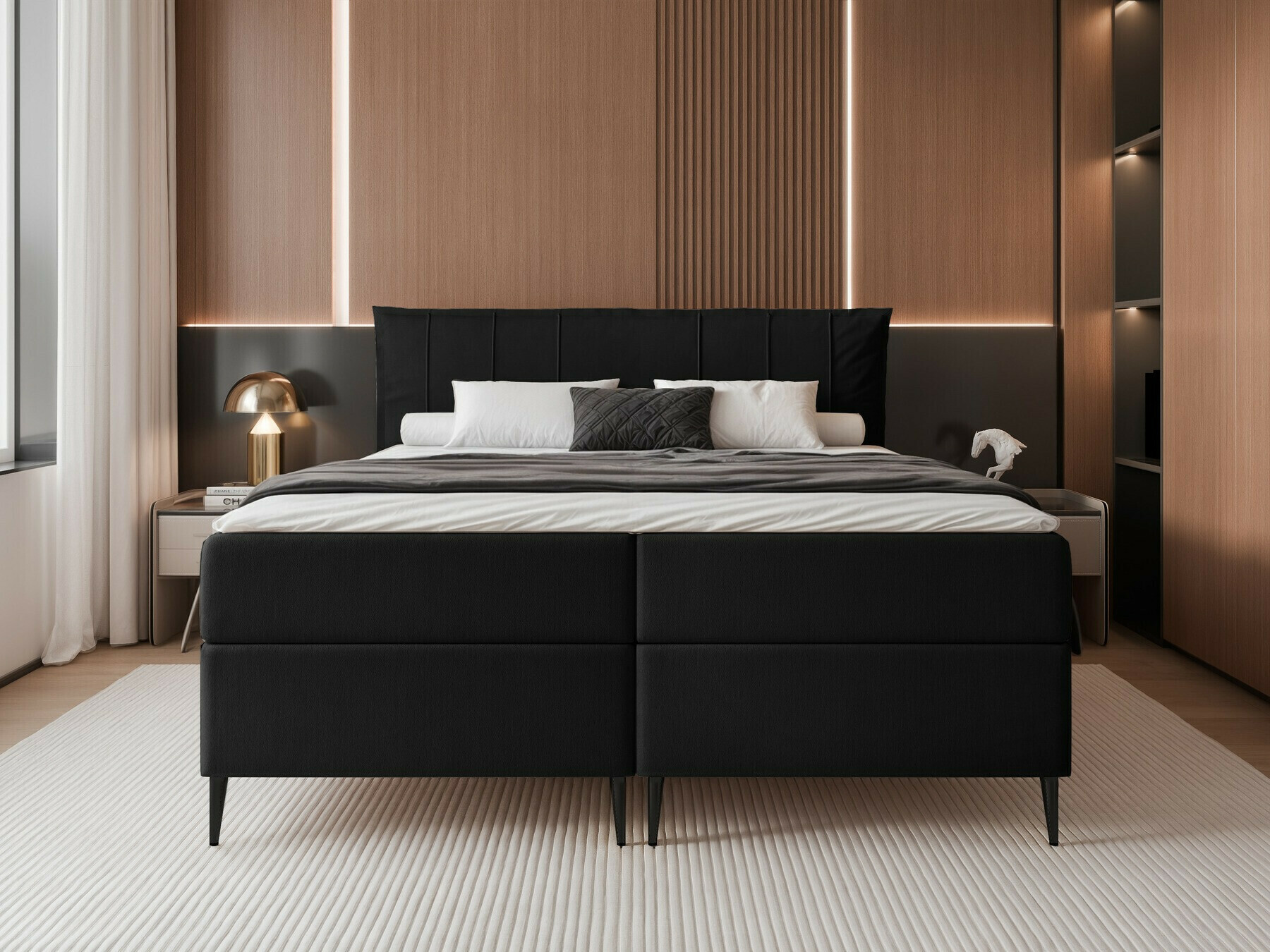 Continental bed Martinez 105 (Magic Velvet 2219)