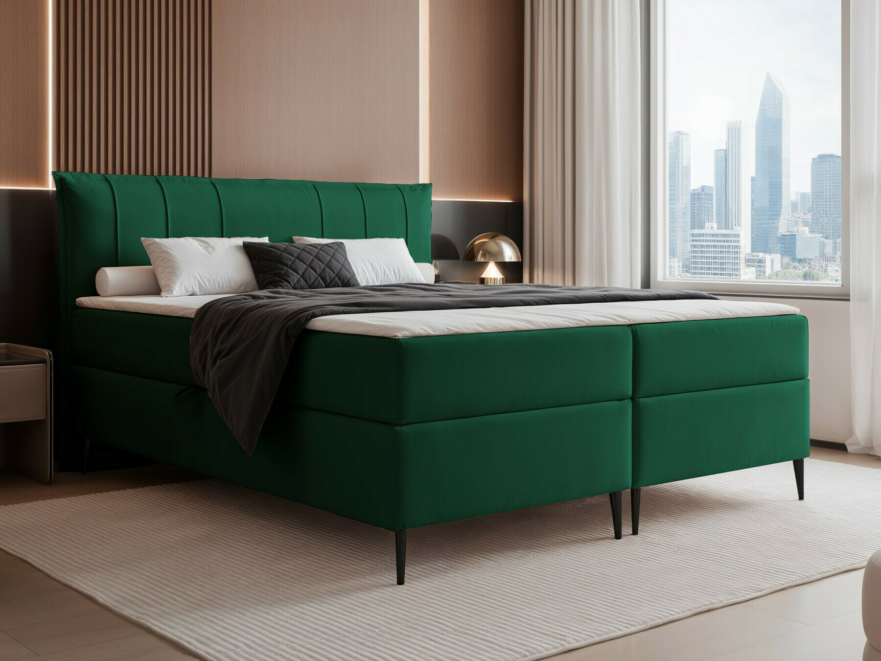 Continental bed Martinez 105 (Magic Velvet 2225)