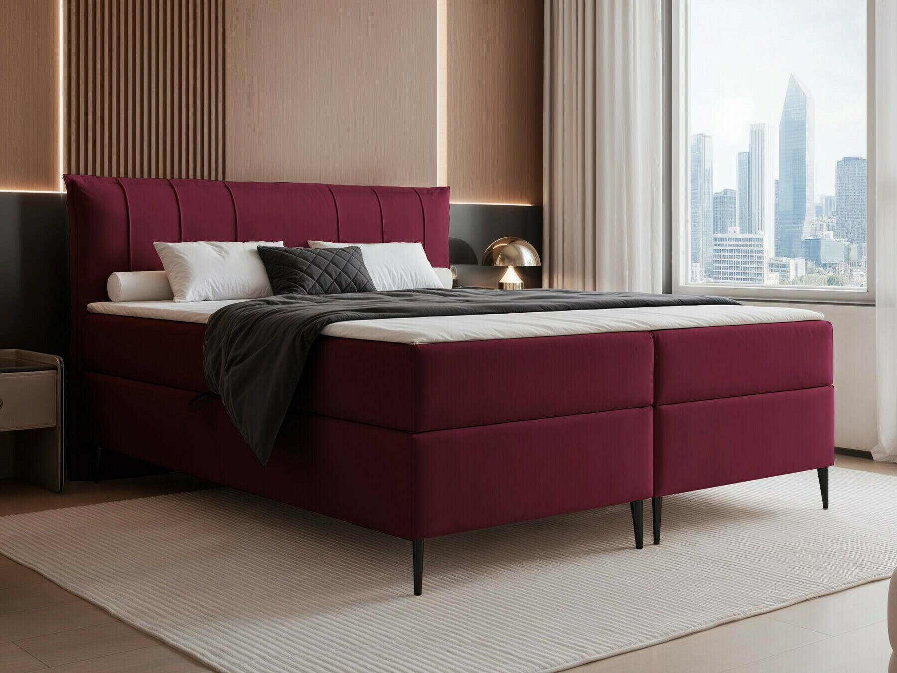 Continental bed Martinez 105 (Magic Velvet 2229)
