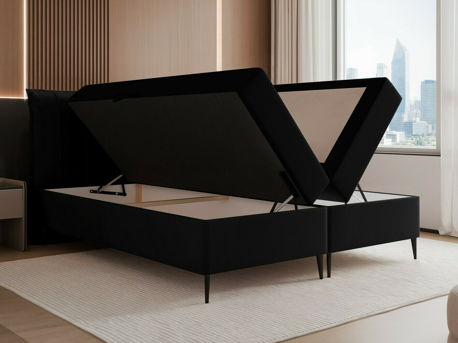 Continental bed Martinez 105 (Magic Velvet 2240)