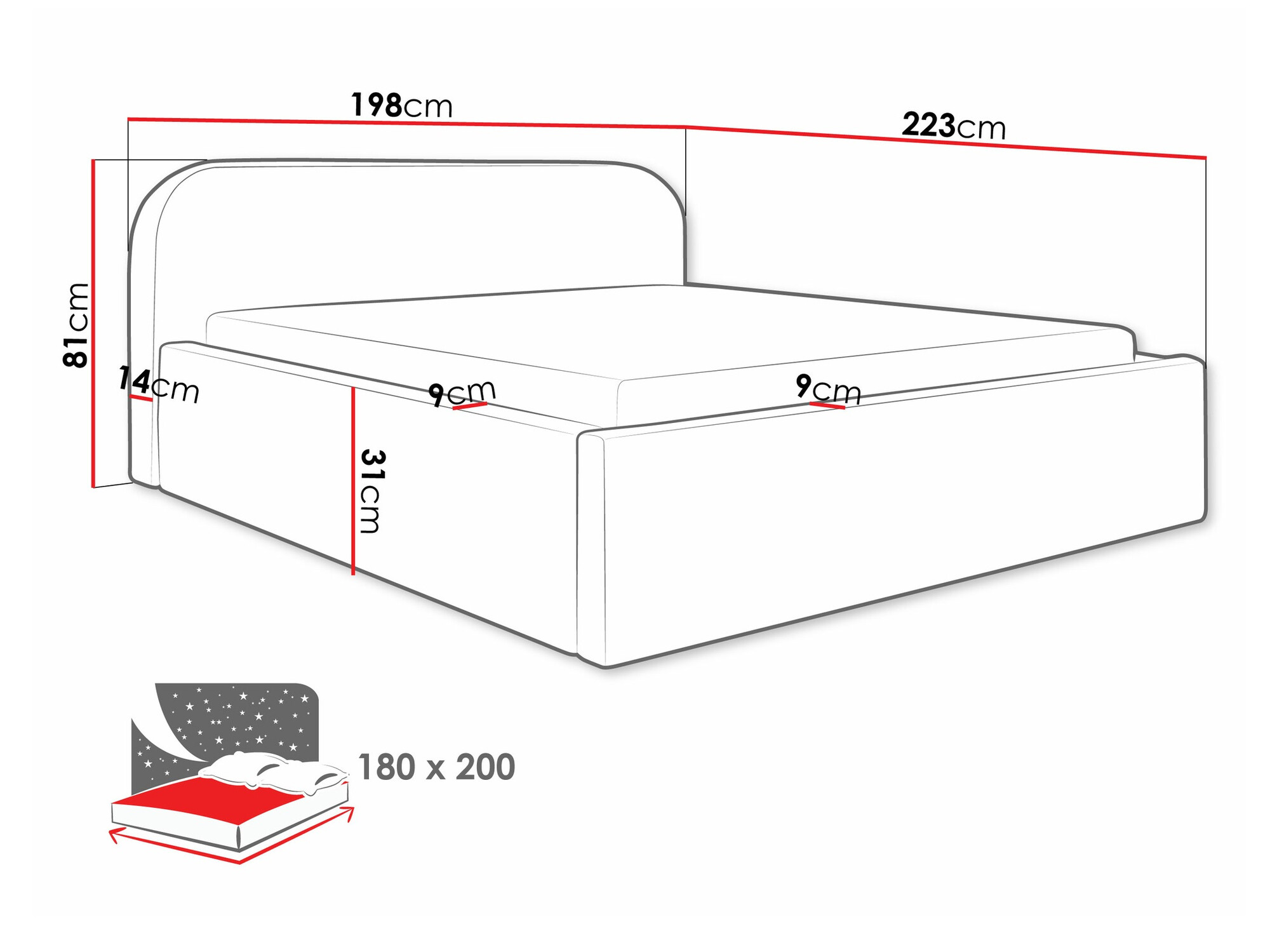 Bed Comfivo Inventio (Abriamo 03)