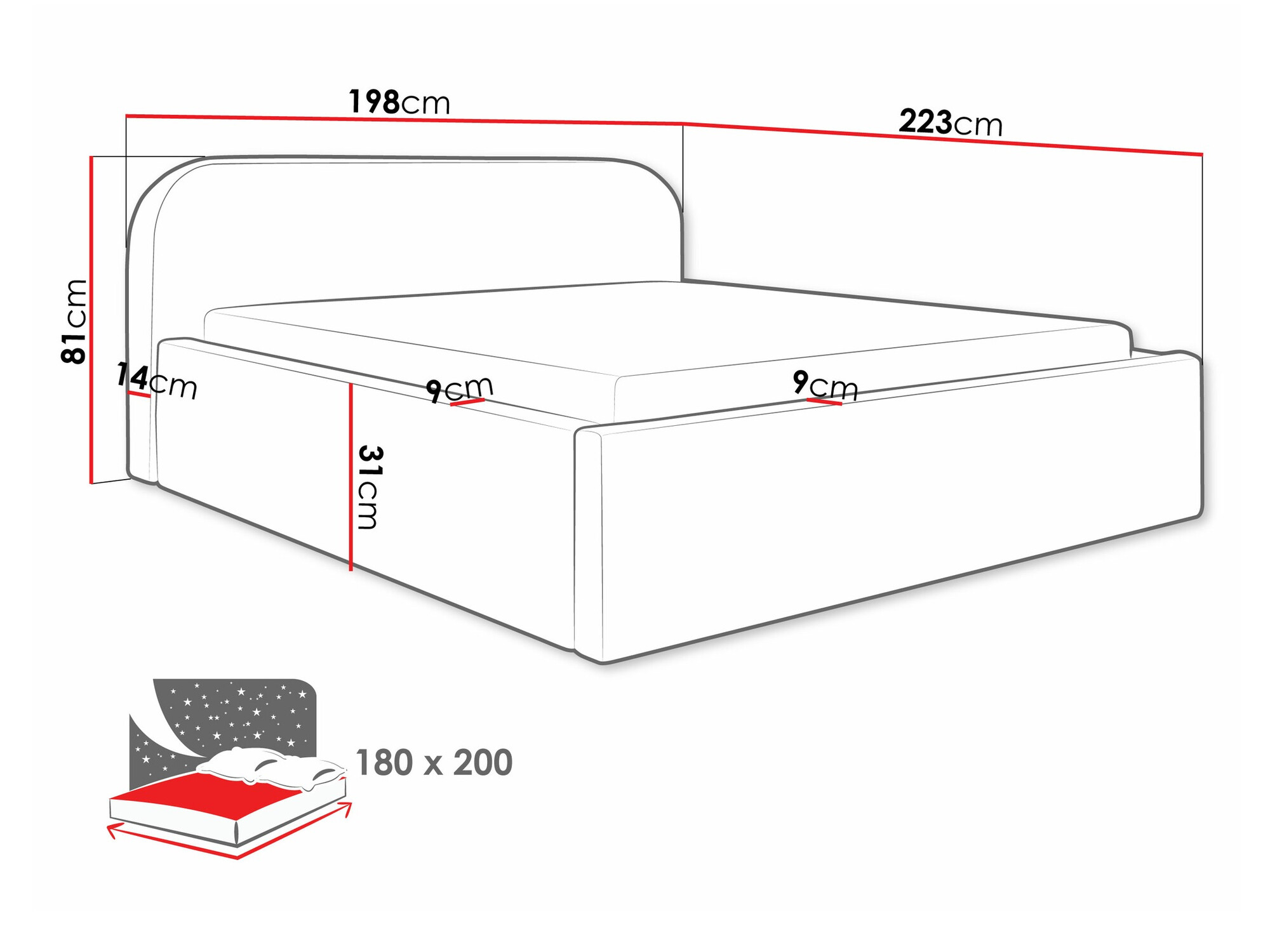 Bed Comfivo Inventio (Abriamo 04)
