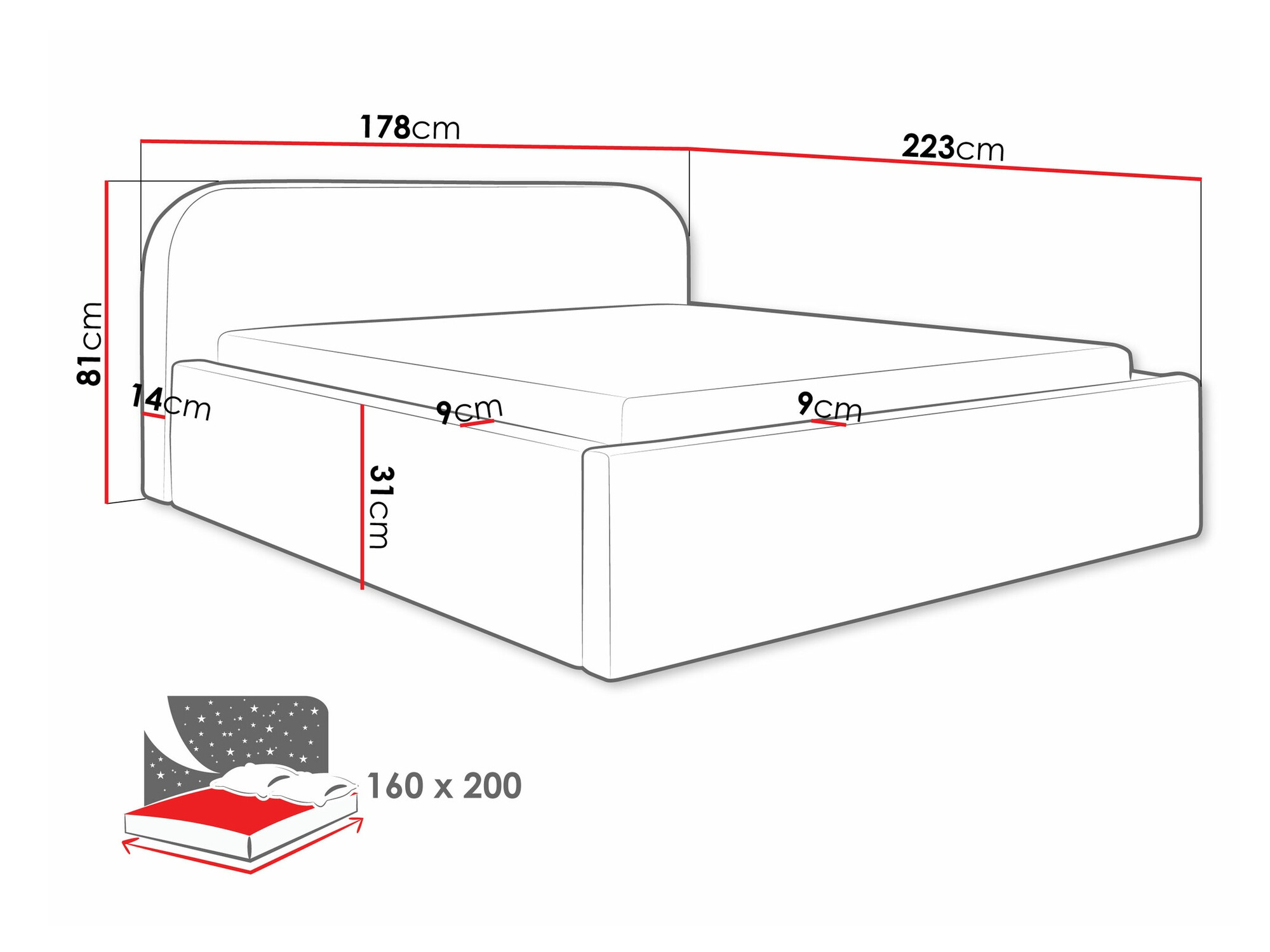 Bed Comfivo Inventio (Abriamo 11)