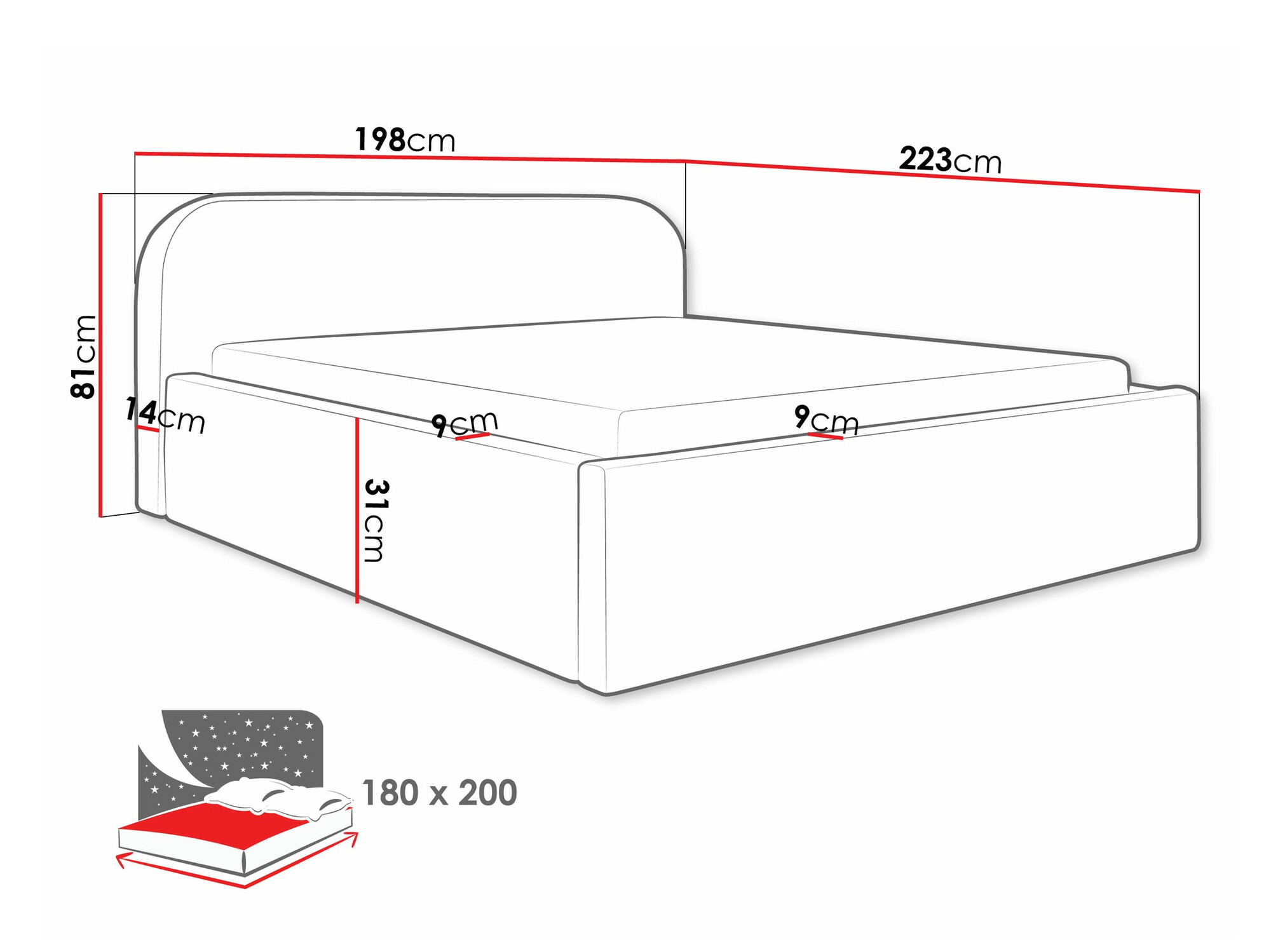 Bed Comfivo Inventio (Abriamo 14)