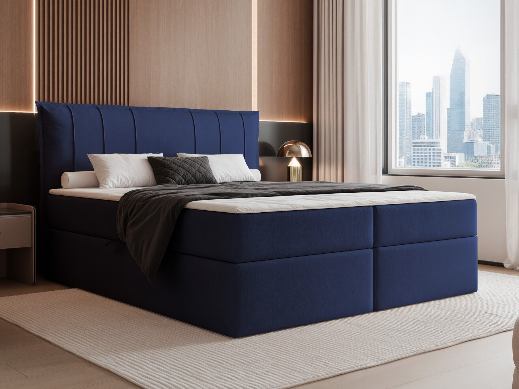 Continental bed Martinez 107 (Magic Velvet 2216)