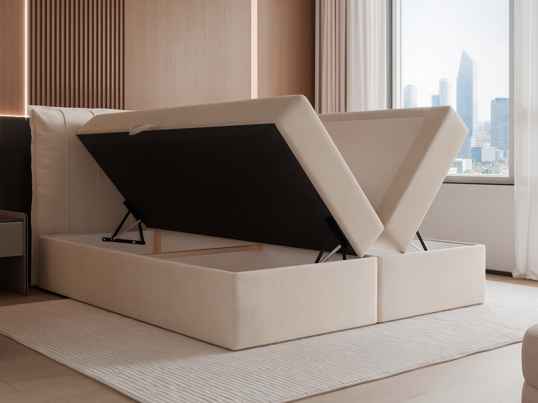 Continental bed Martinez 107 (Magic Velvet 2216)