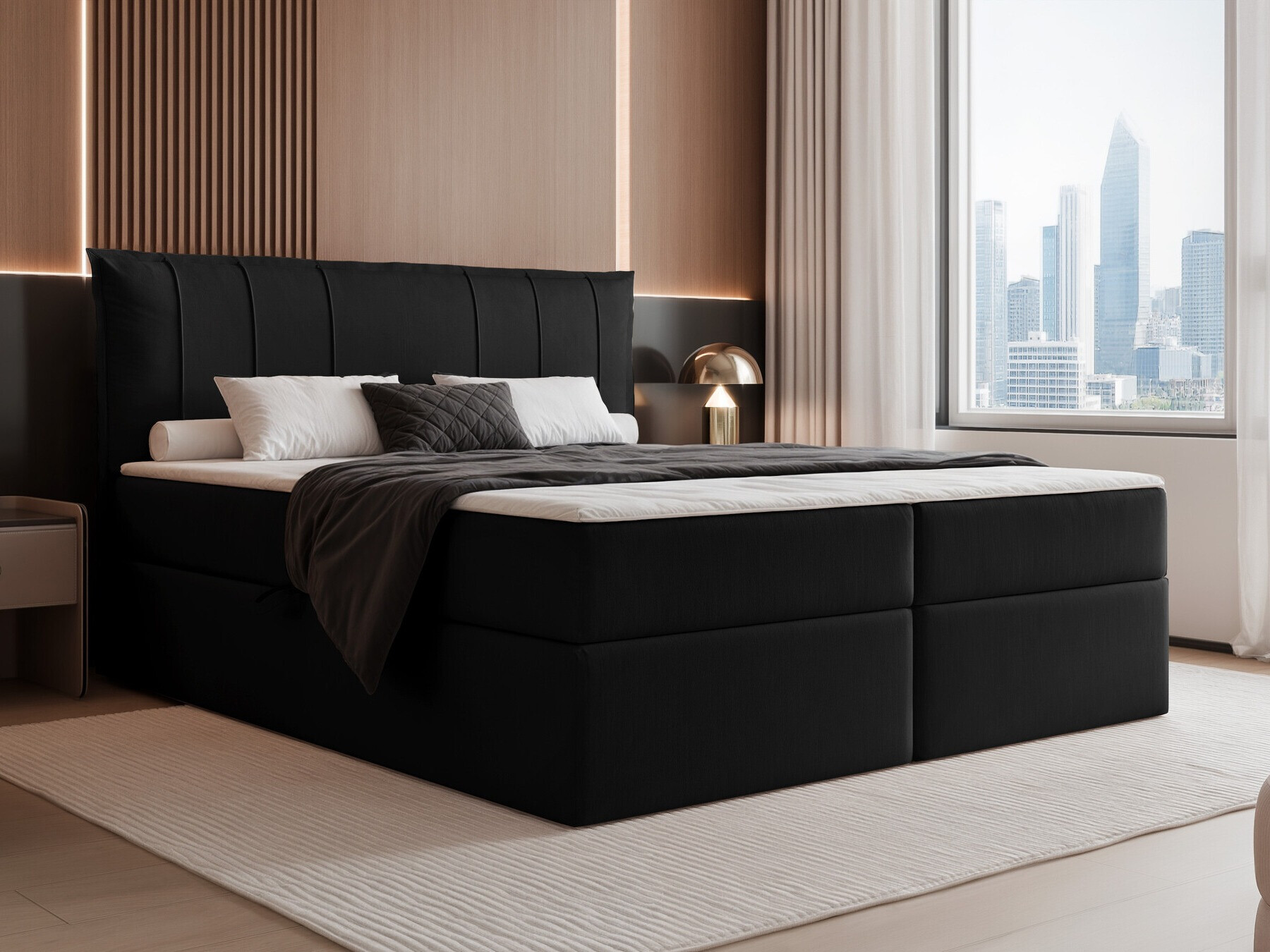 Continental bed Martinez 107 (Magic Velvet 2219)