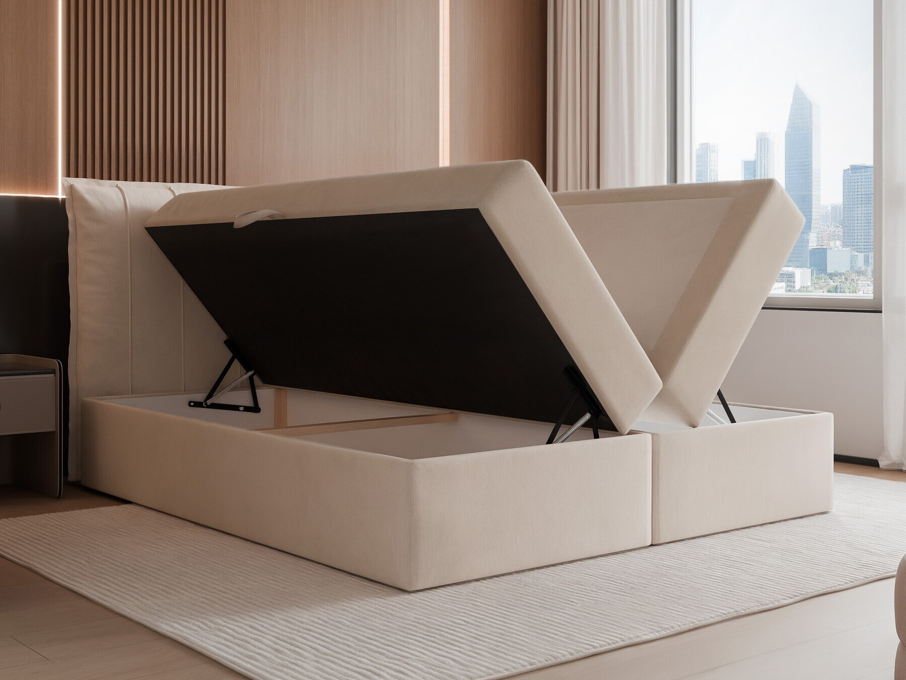 Continental bed Martinez 107 (Magic Velvet 2225)