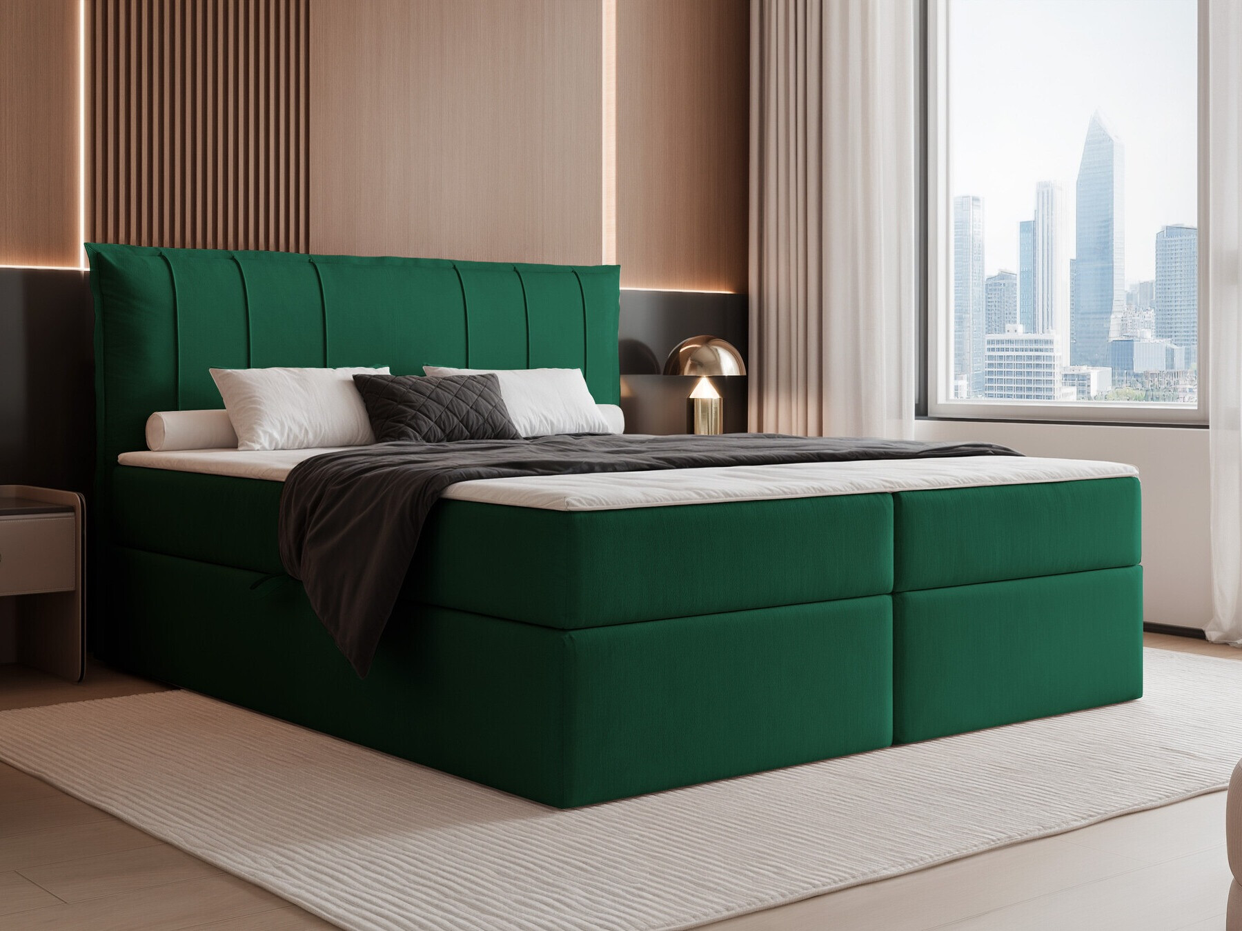 Continental bed Martinez 107 (Magic Velvet 2225)