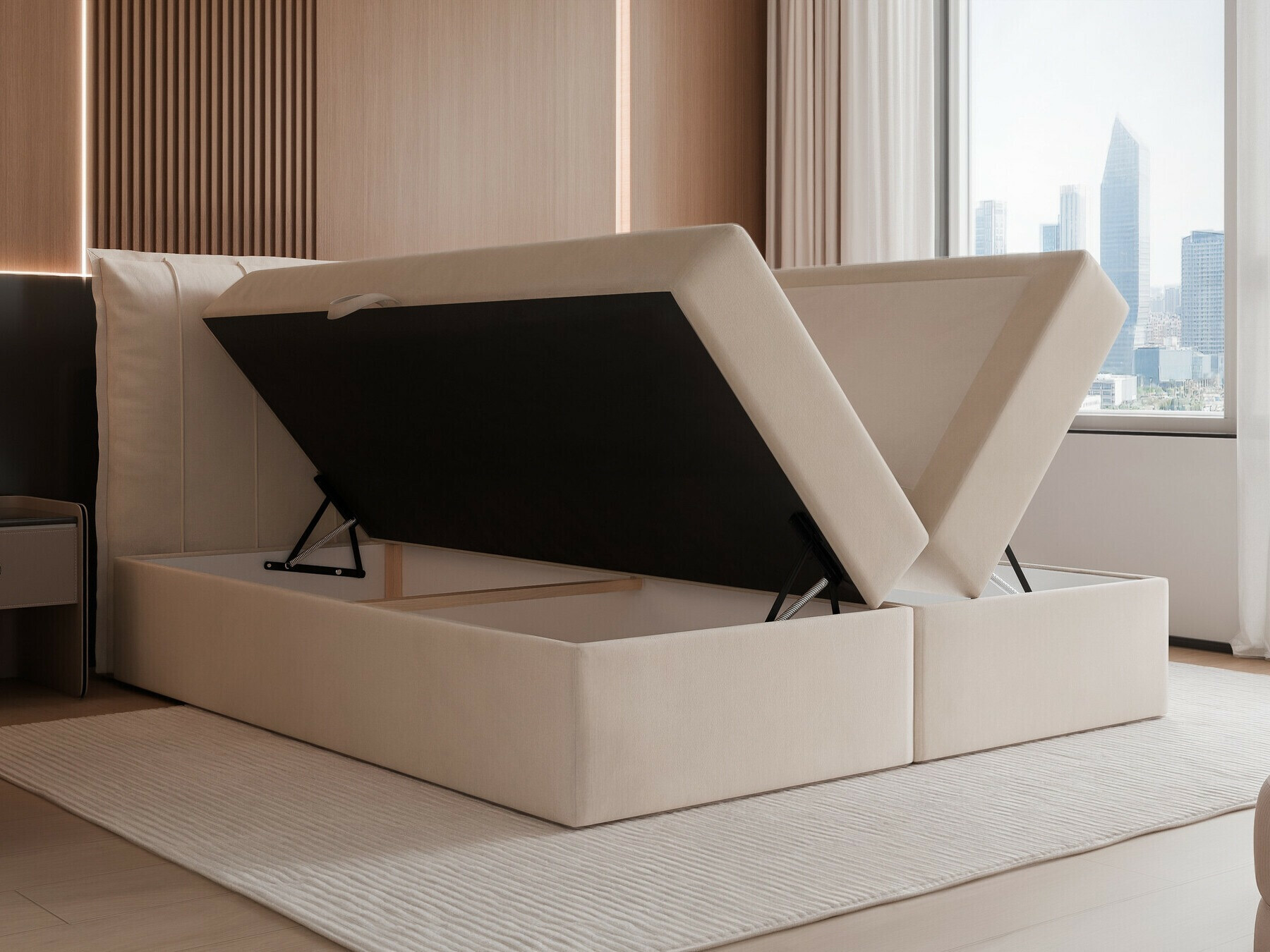 Continental bed Martinez 107 (Magic Velvet 2225)