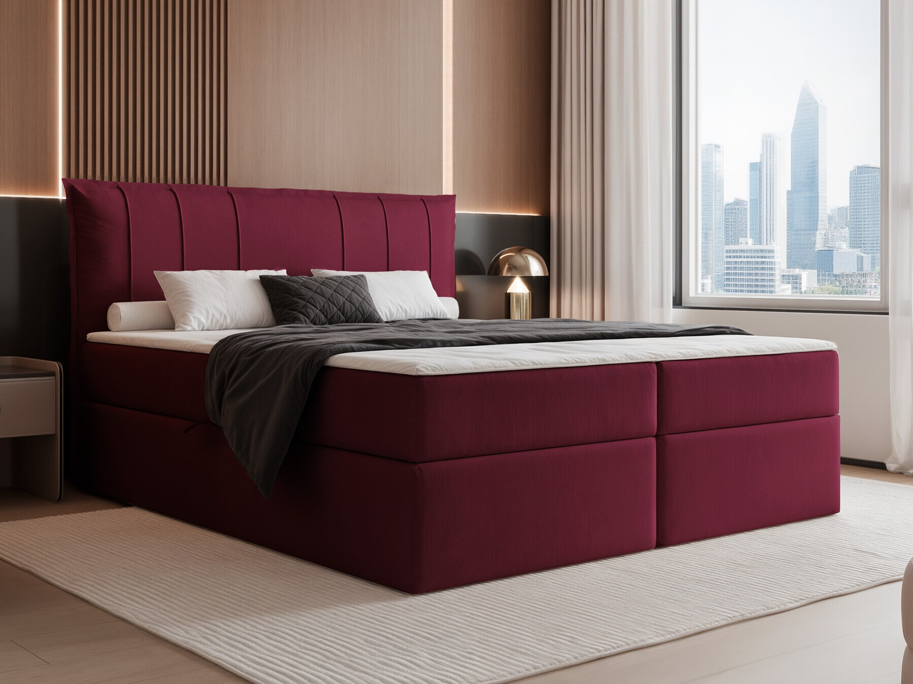 Continental bed Martinez 107 (Magic Velvet 2229)