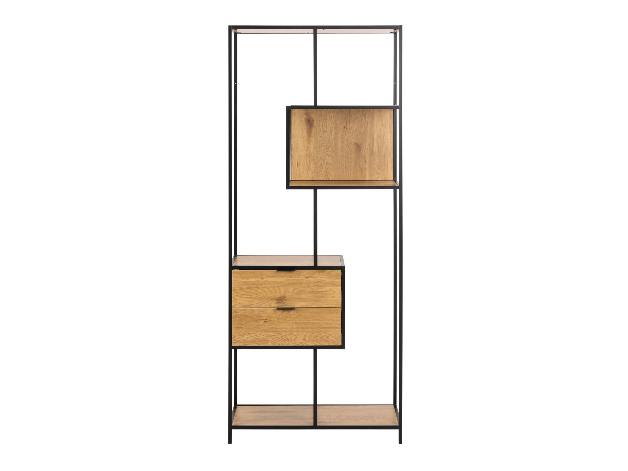 Bookcase Norsica Sevferi 182 (Black + Wild oak)