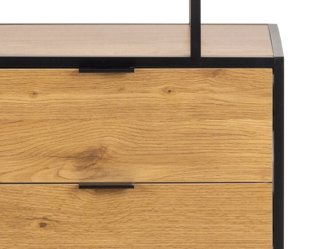 Bookcase Norsica Sevferi 182 (Black + Wild oak)