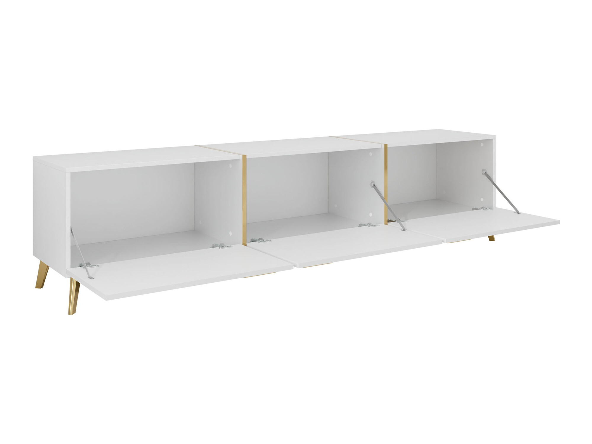 TV stand Comfivo Capella I (White + Glossy white)