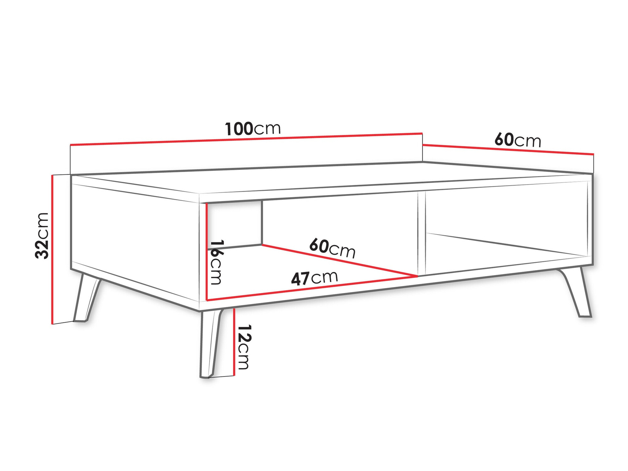 Coffee table Comfivo Capella (White)