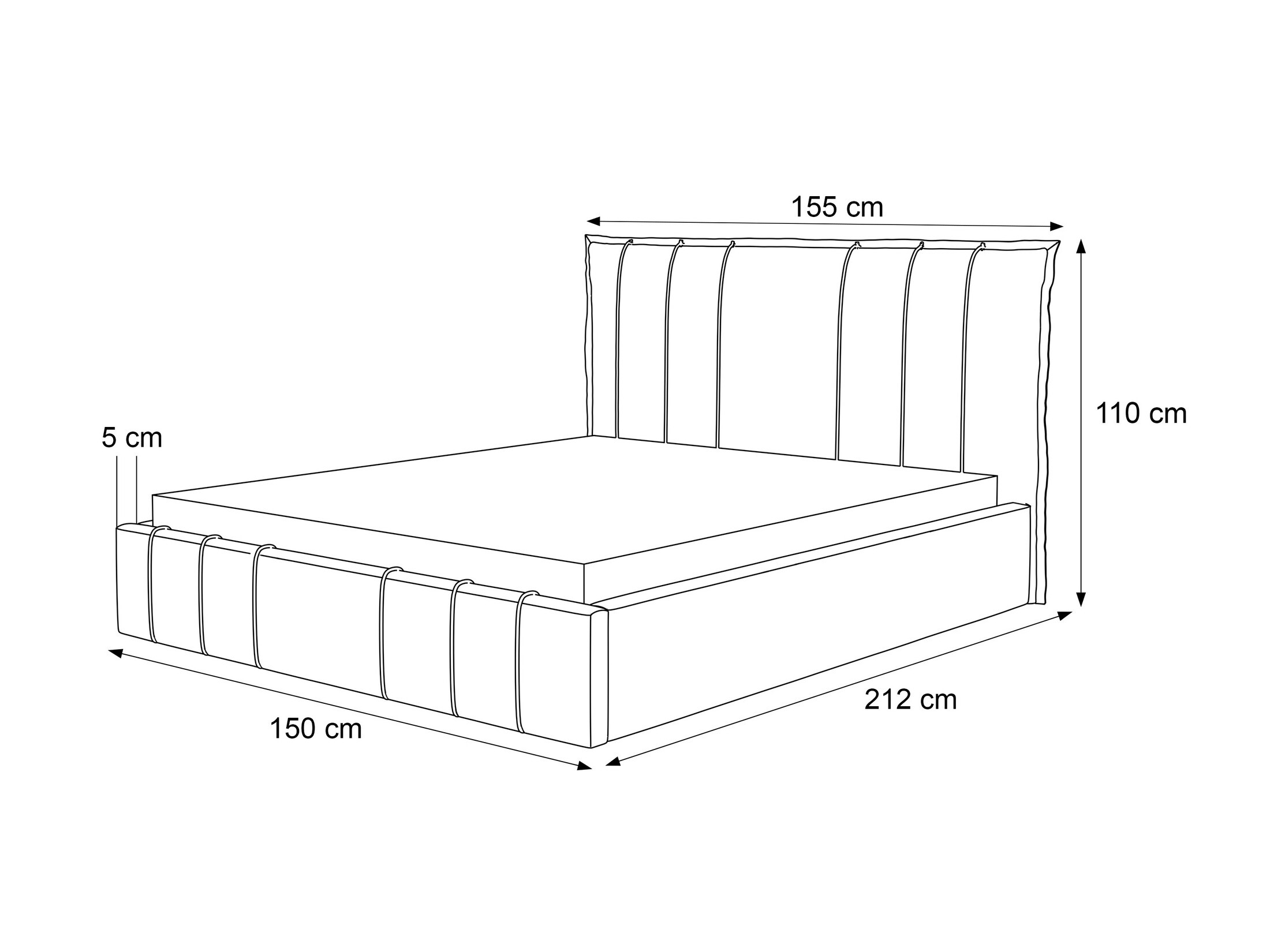 Bed Martinez 103 (Magic Velvet 2256)