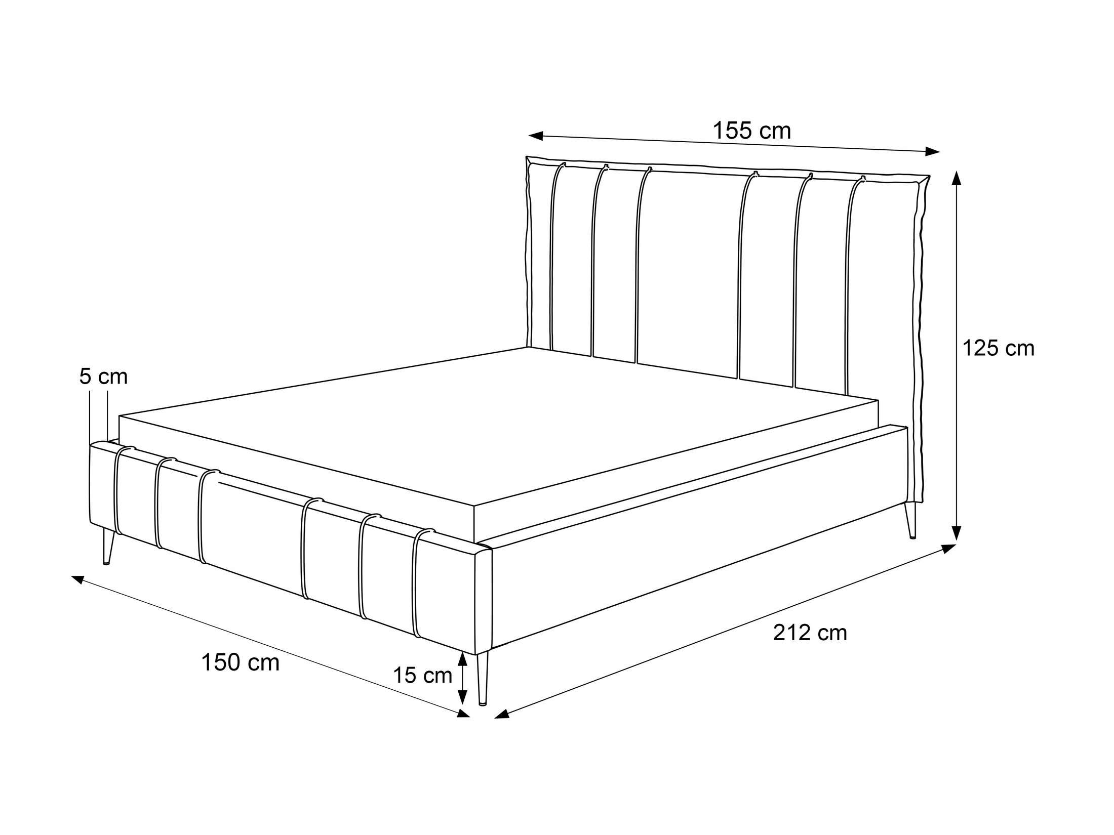 Bed Martinez 106 (Magic Velvet 2225)