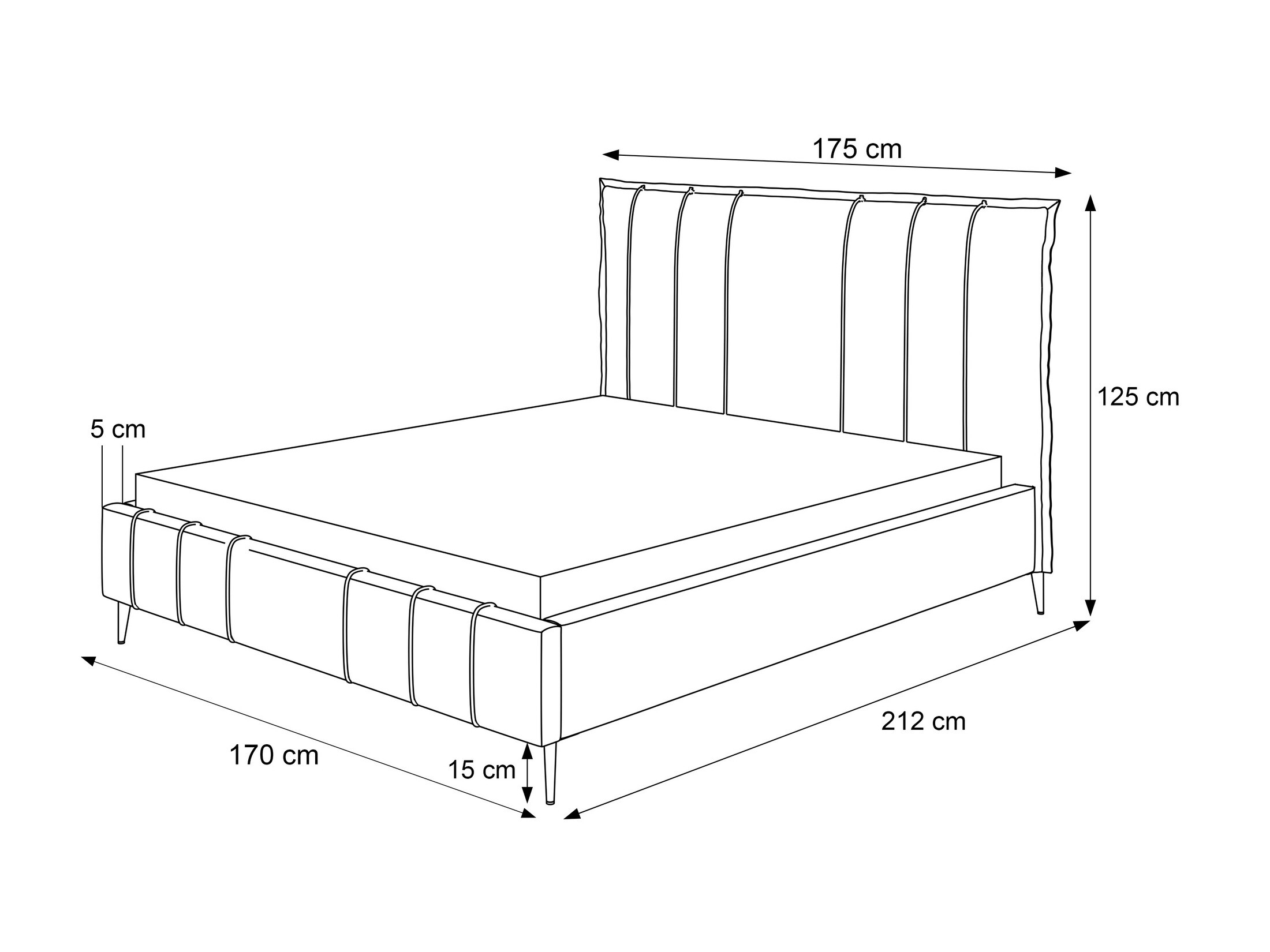Bed Martinez 106 (Magic Velvet 2225)