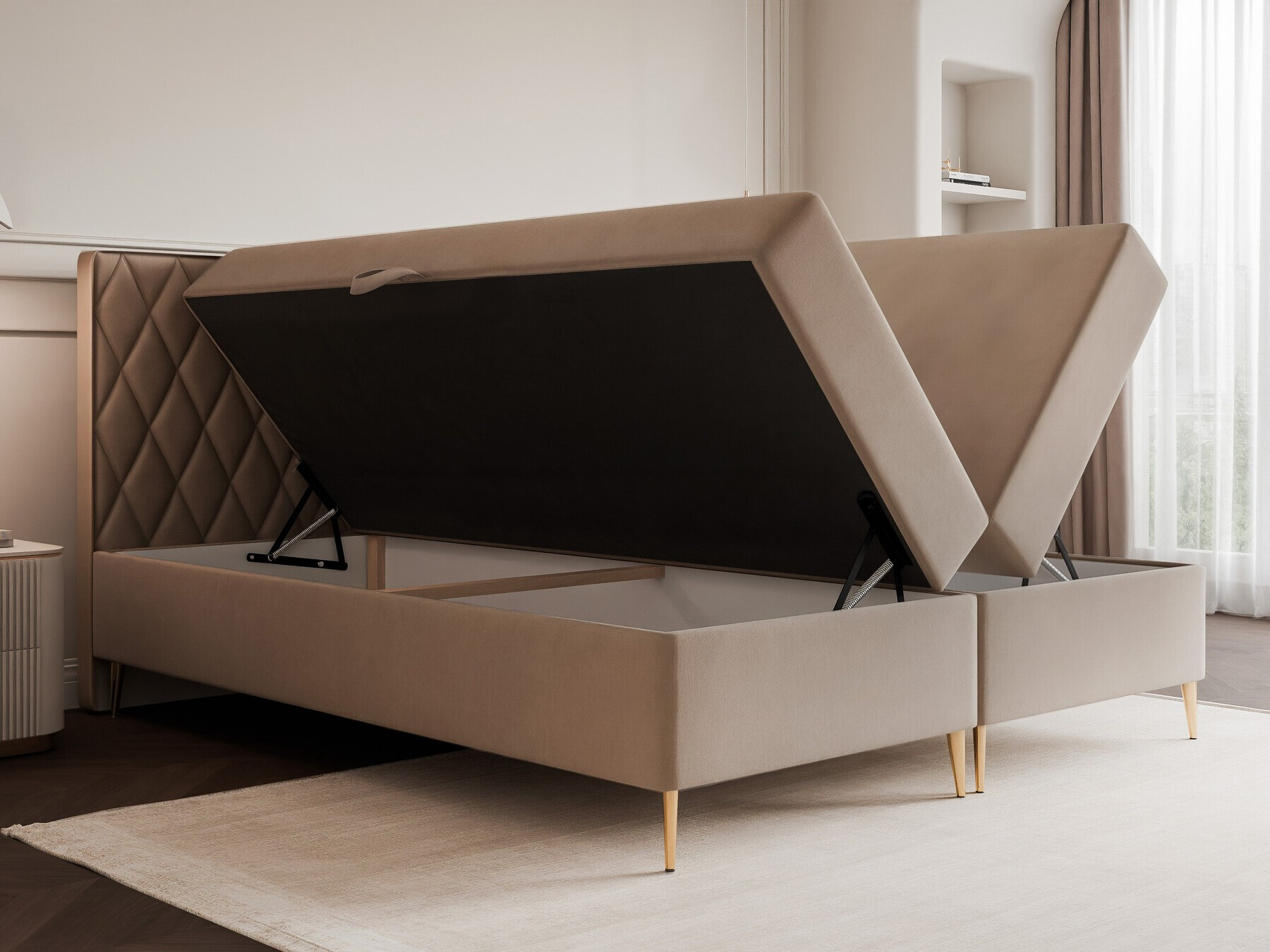 Continental bed Martinez 110 (Magic Velvet 2219)