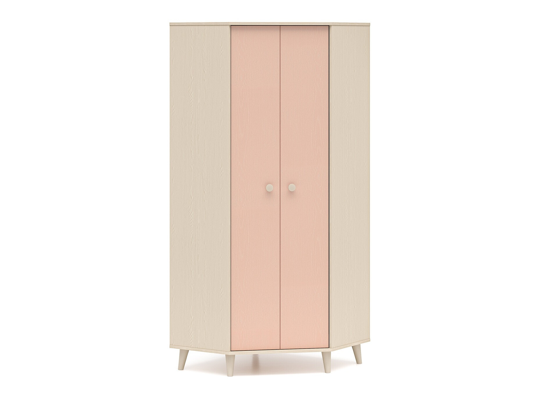 Corner wardrobe Tortoli 100 (Pink)