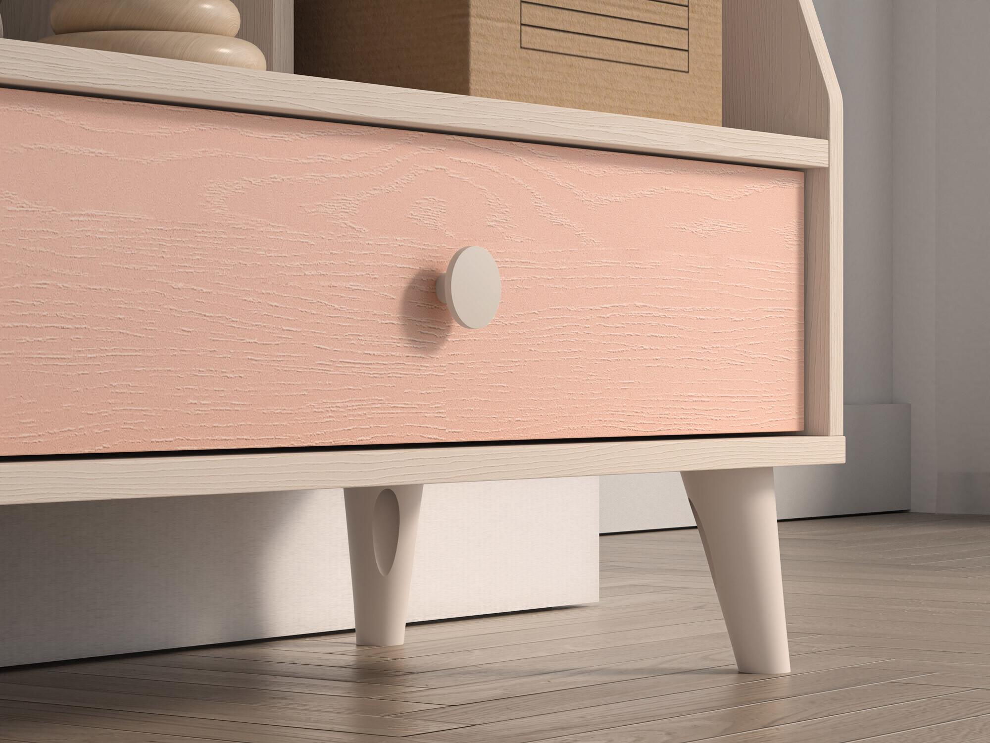 Bookcase Tortoli 107 (Pink)