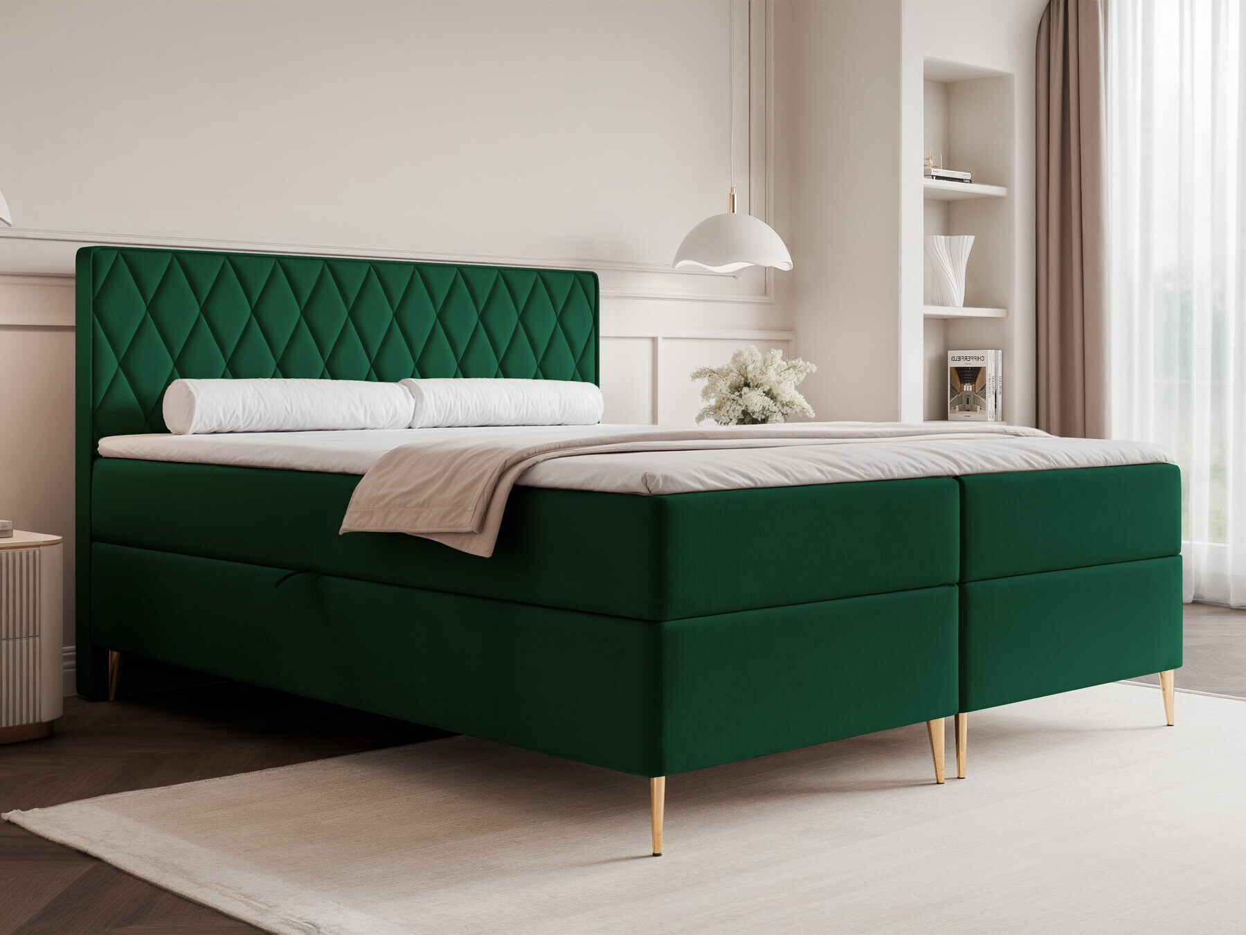 Continental bed Martinez 110 (Magic Velvet 2225)