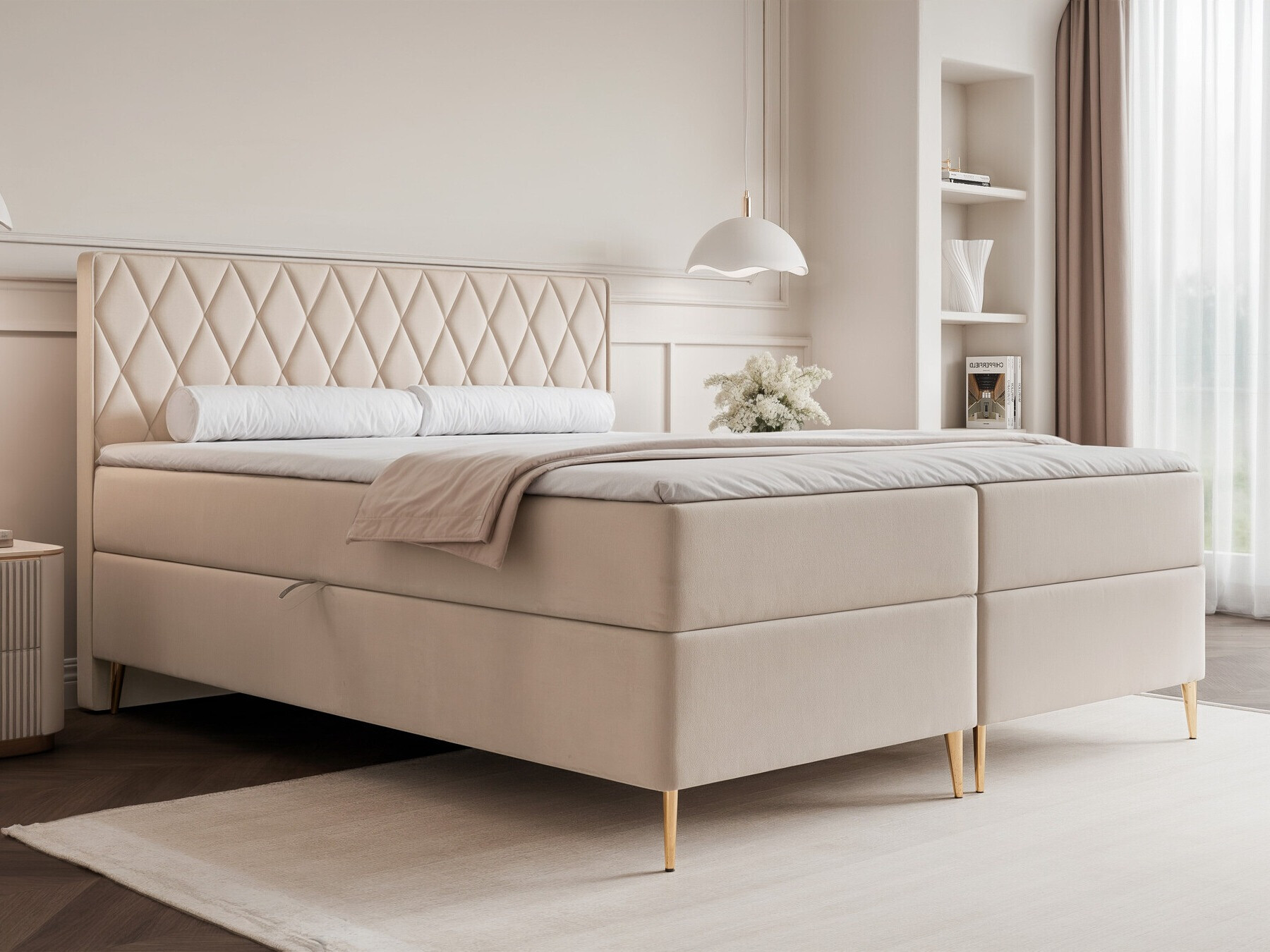 Continental bed Martinez 110 (Magic Velvet 2256)
