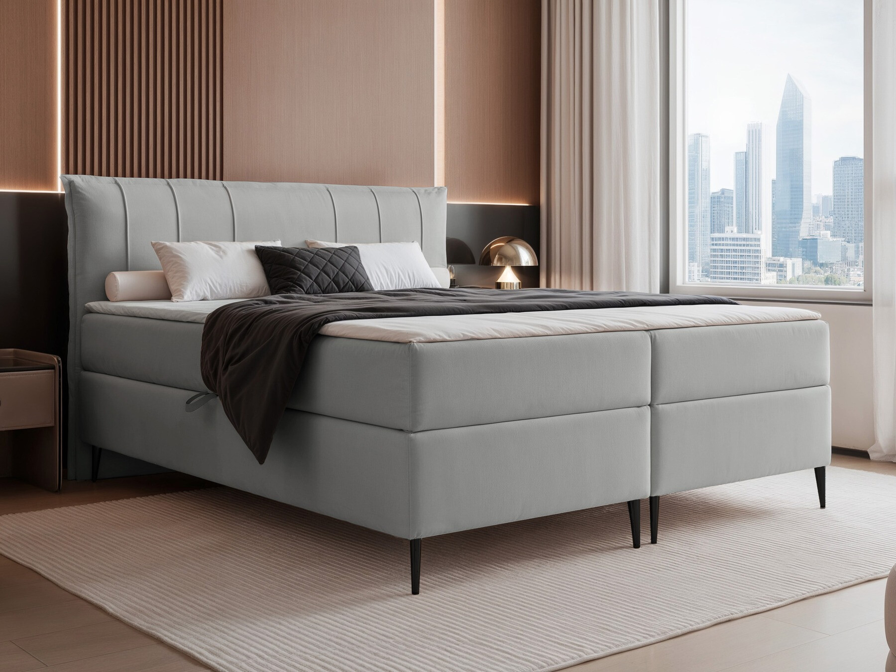 Continental bed Martinez 105 (Magic Velvet 2240)