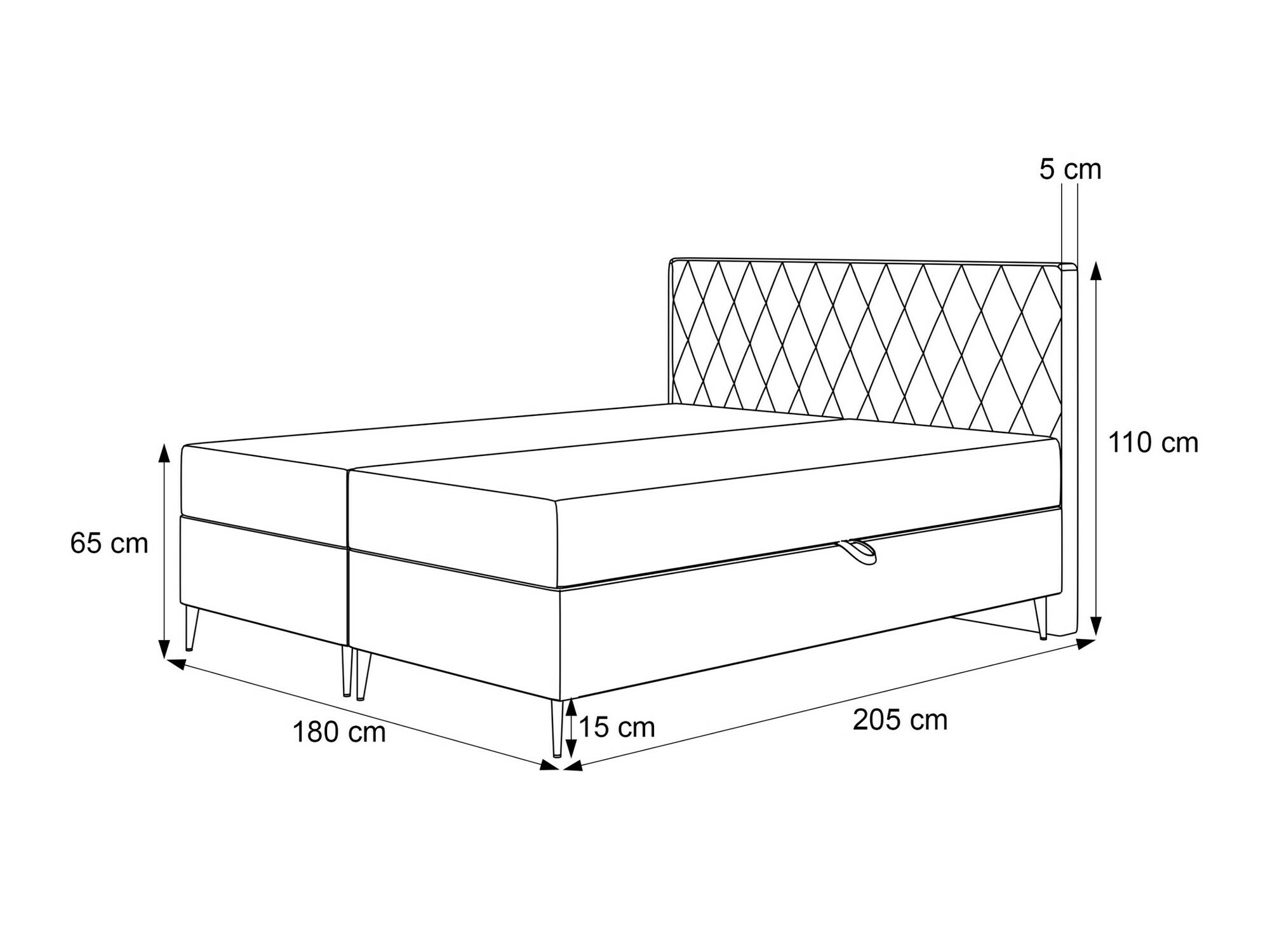 Continental bed Martinez 110 (Melody 13)