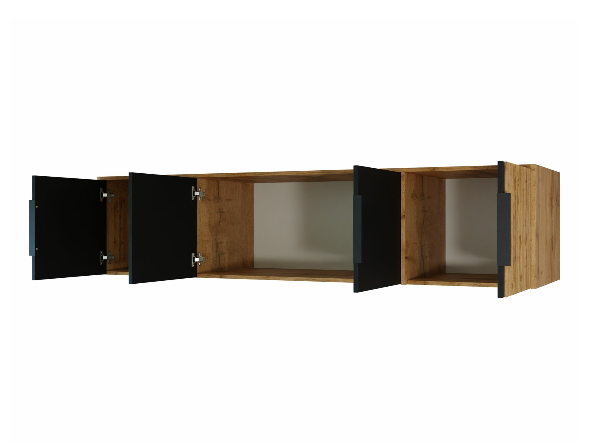 Wardrobe Collis II (Wotan Oak + Black)