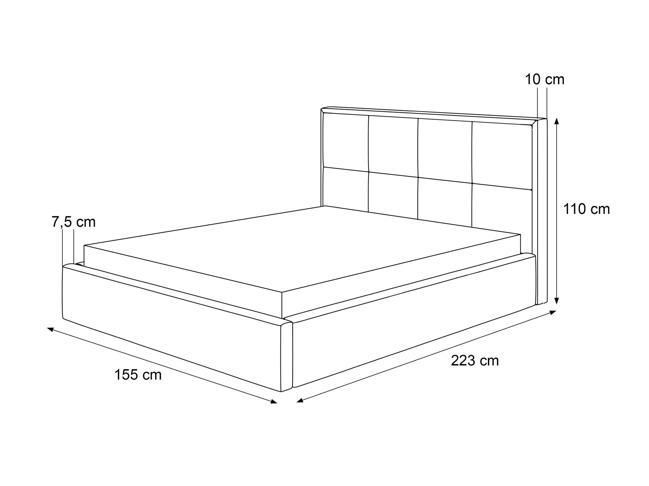 Bed Martinez 113 (Magic Velvet 2216)
