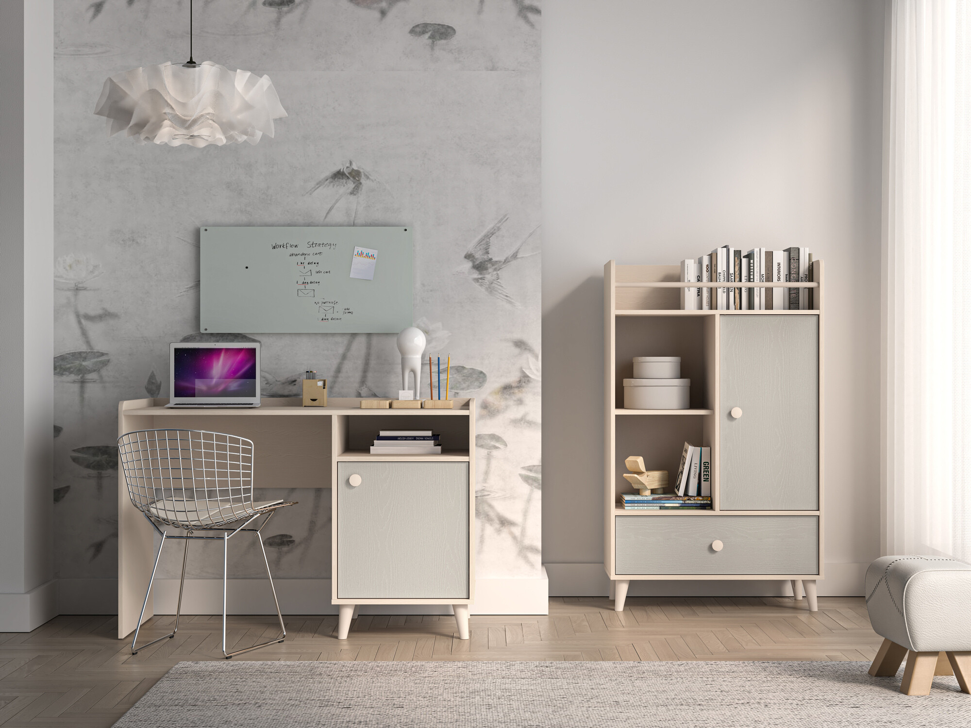 Children's room set Tortoli 115 (Grey)