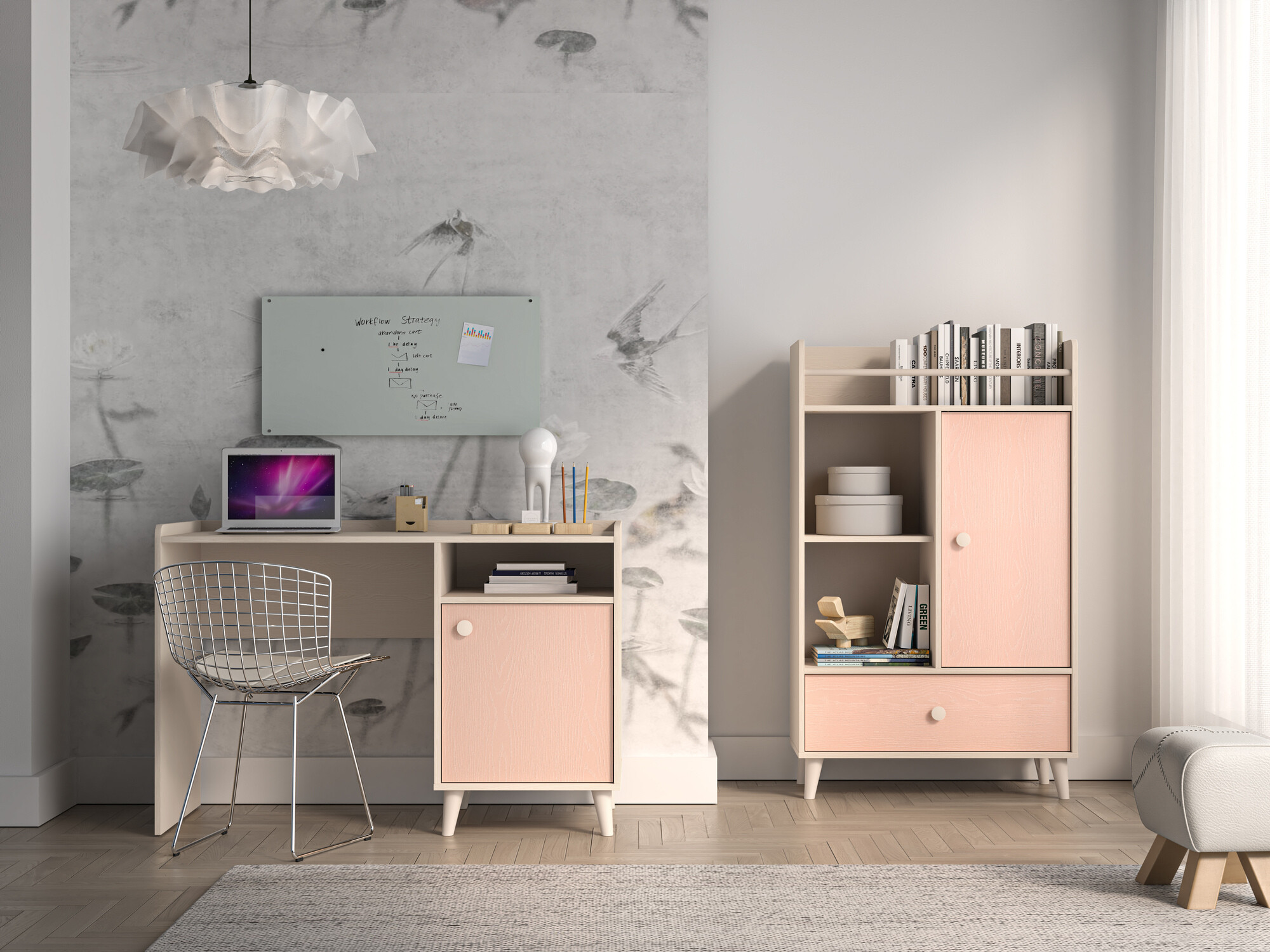 Children's room set Tortoli 115 (Pink)