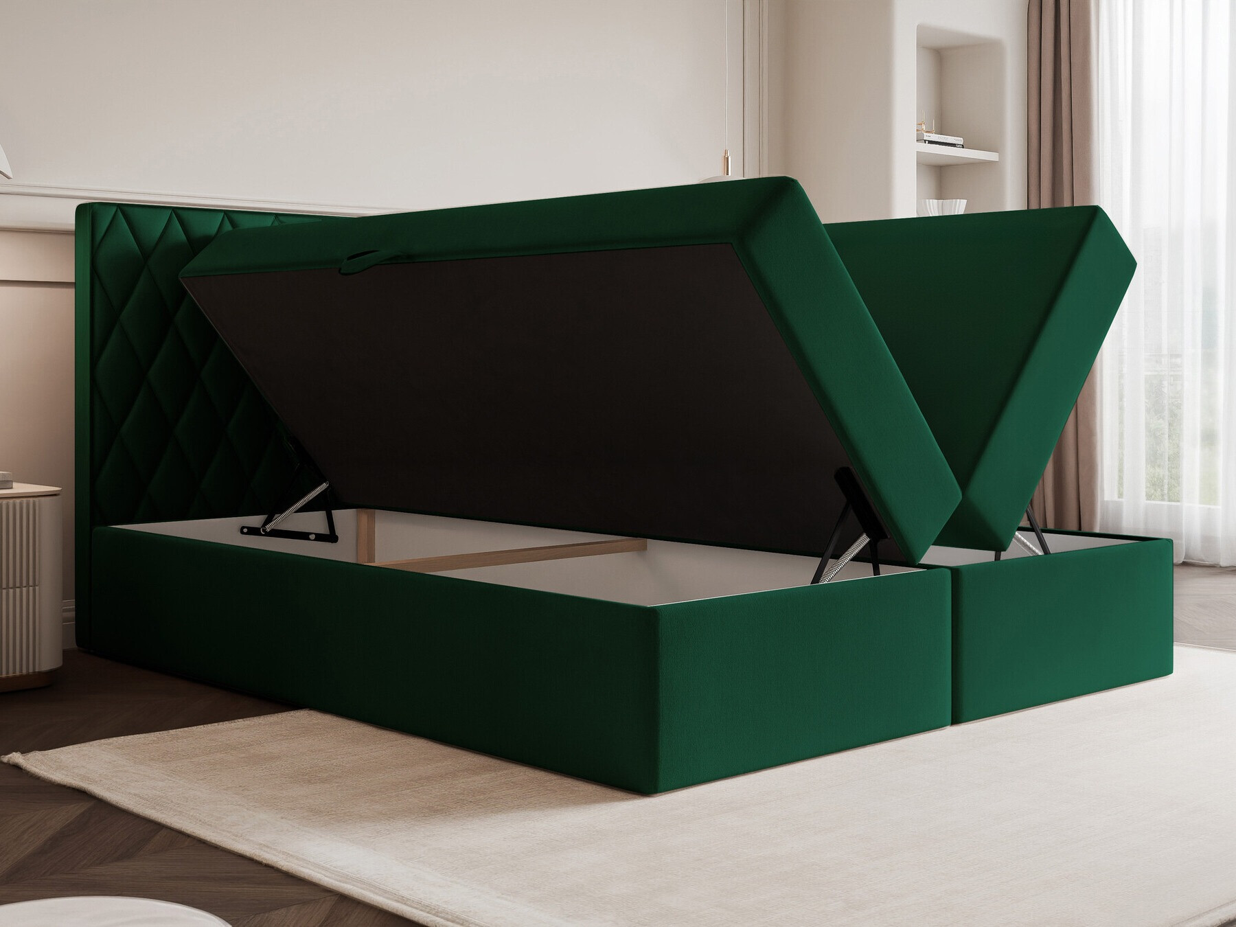 Continental bed Martinez 114 (Magic Velvet 2219)