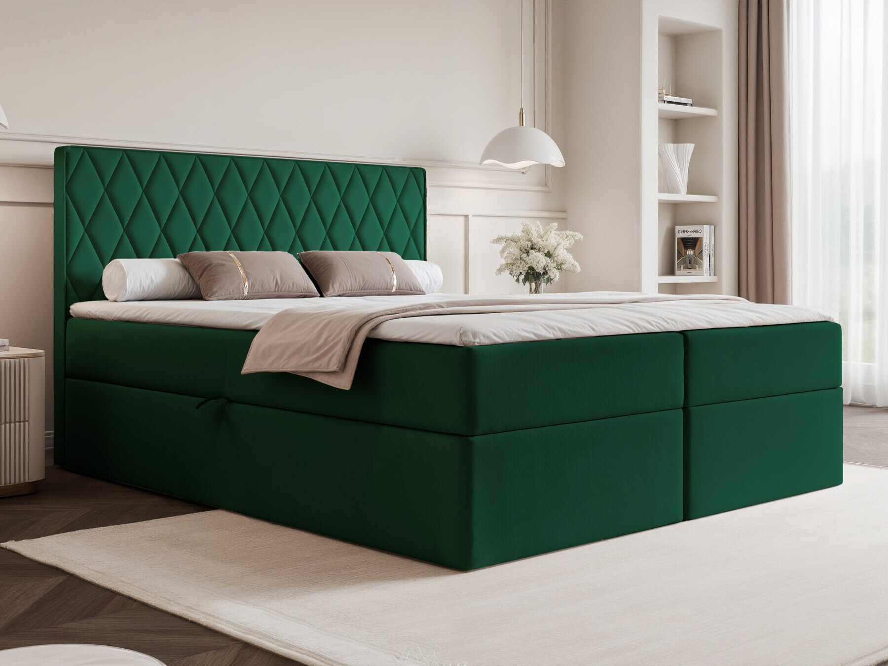 Continental bed Martinez 114 (Magic Velvet 2225)