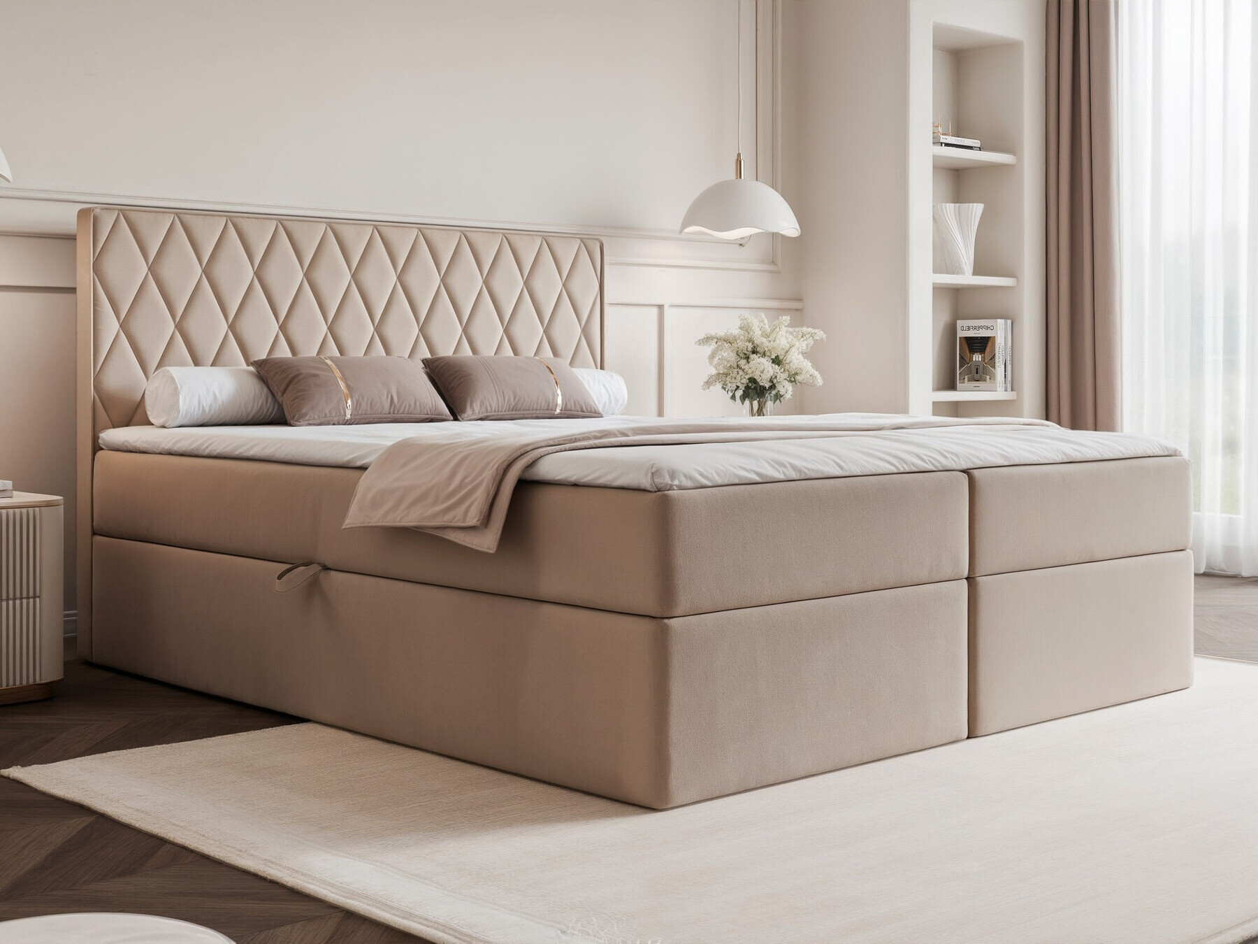 Continental bed Martinez 114 (Magic Velvet 2210)