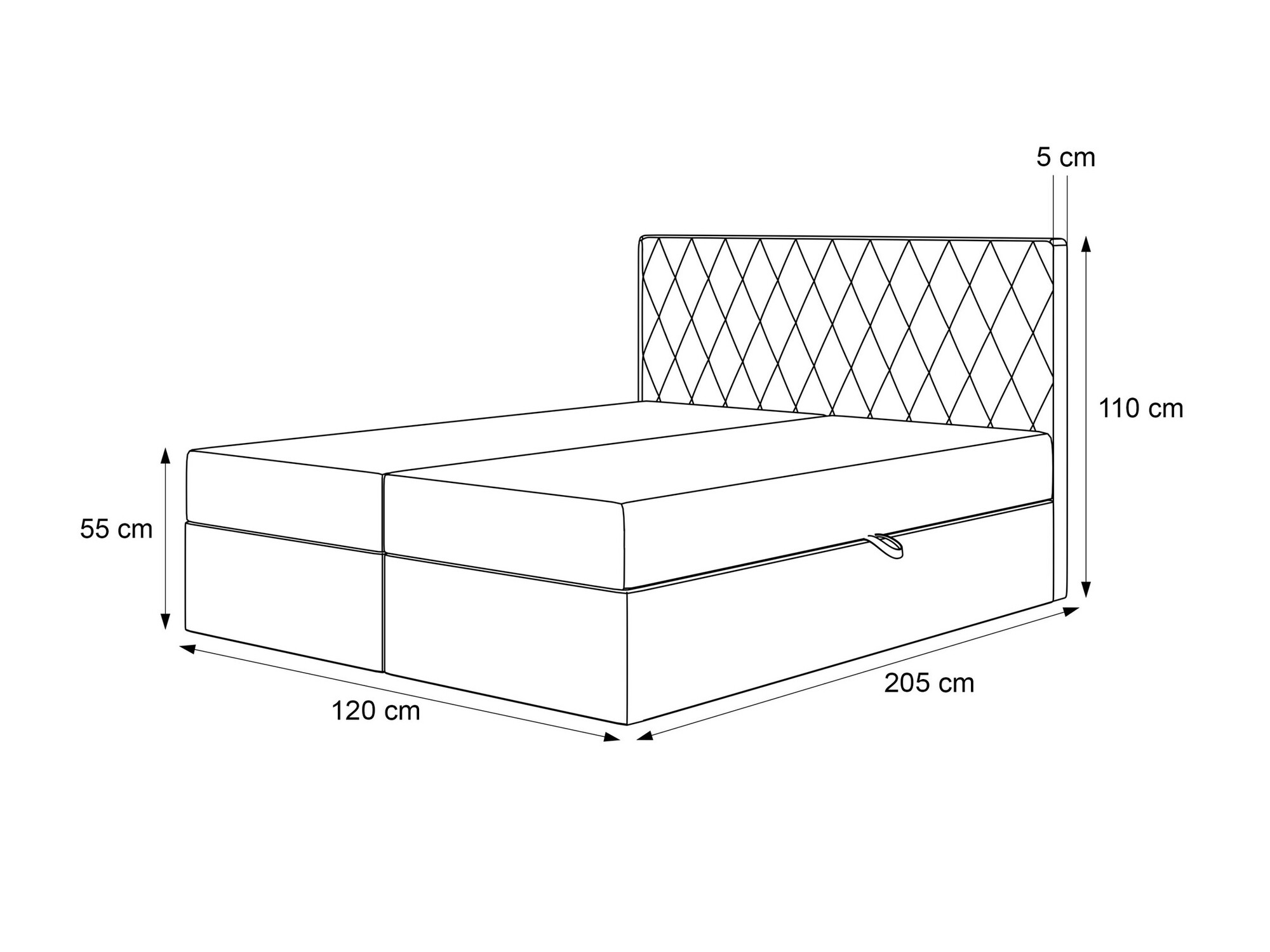 Continental bed Martinez 114 (Melody 12)