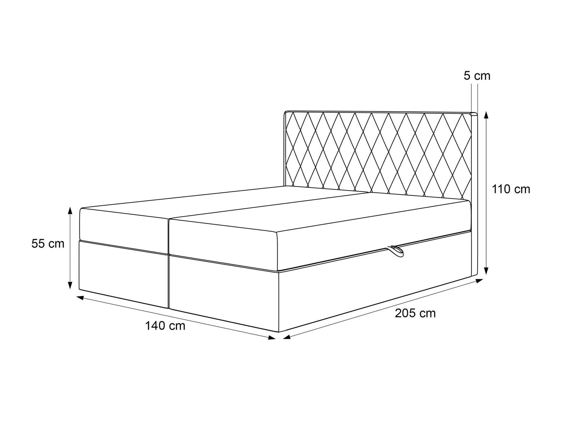 Continental bed Martinez 114 (Melody 12)