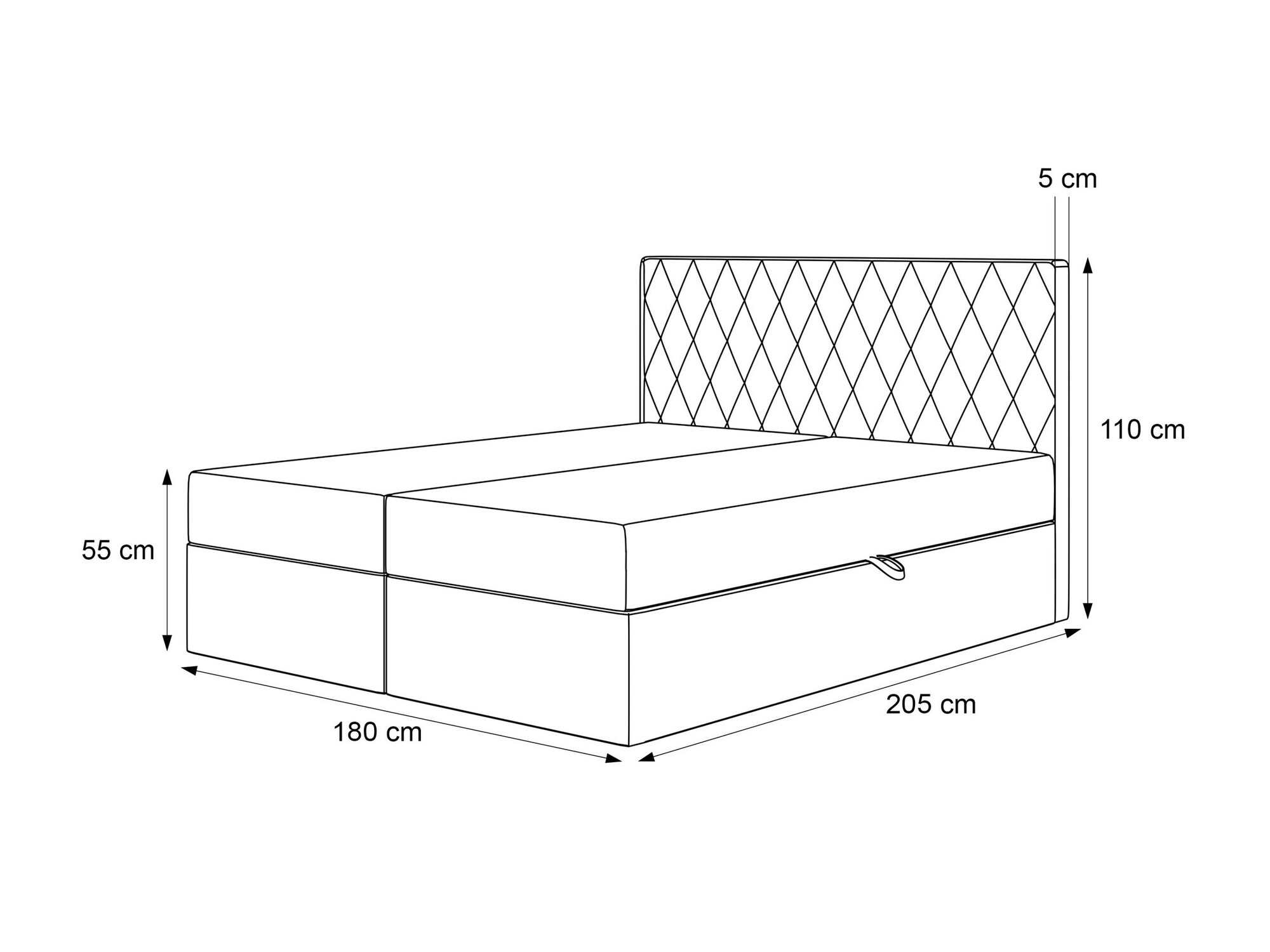 Continental bed Martinez 114 (Melody 12)