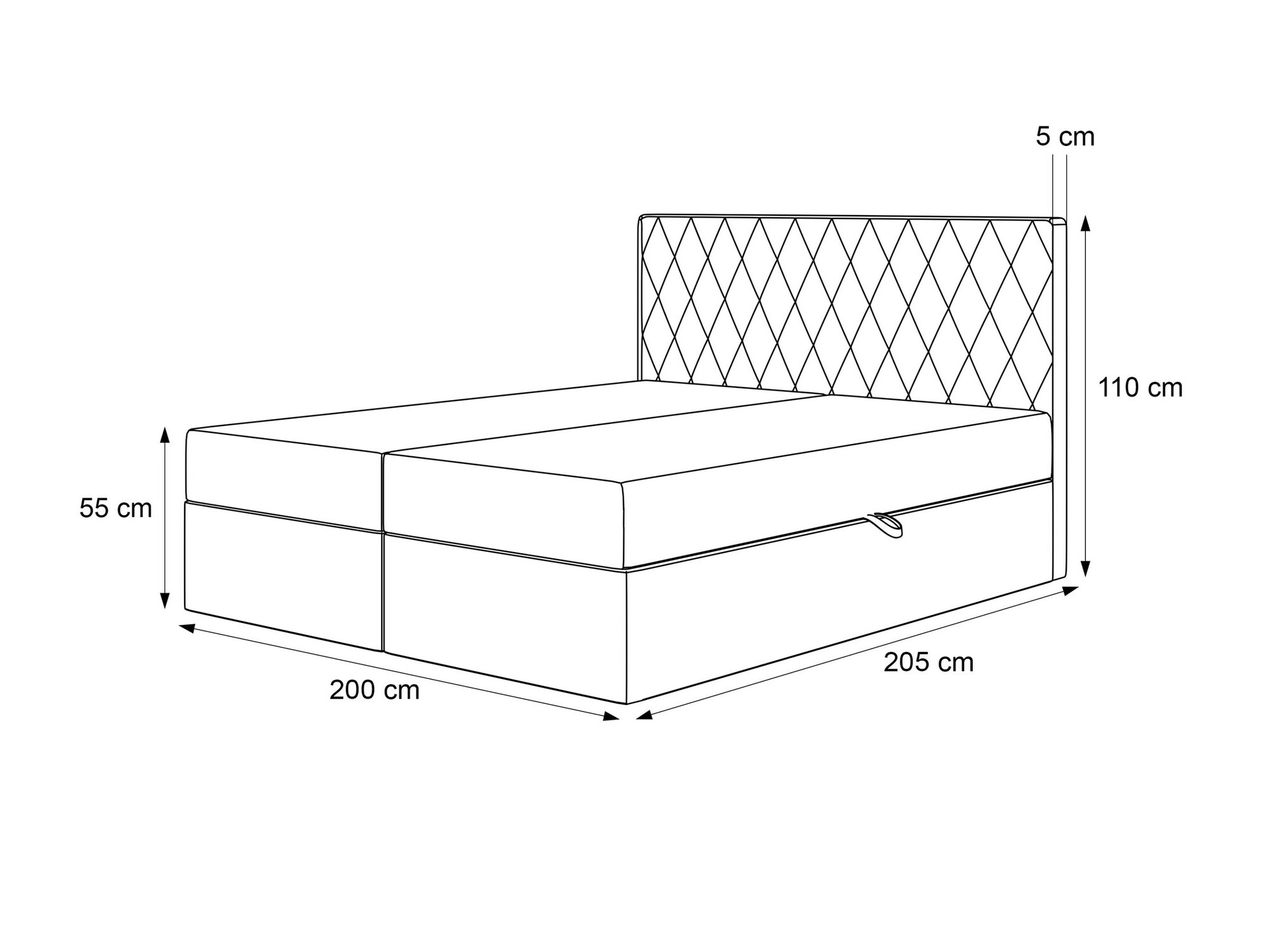 Continental bed Martinez 114 (Melody 12)